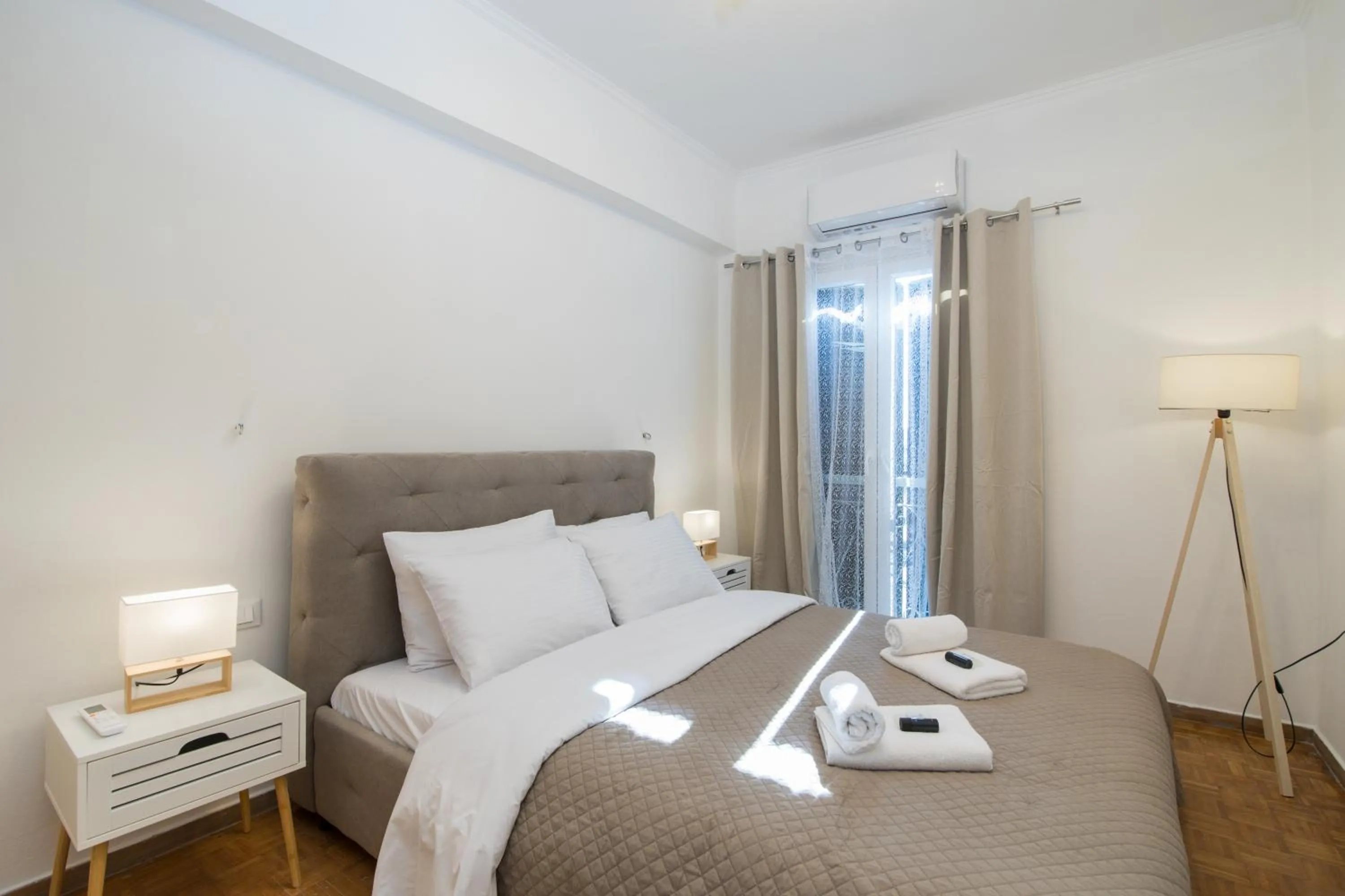 Bedroom, Bed in Corfu City Apartments