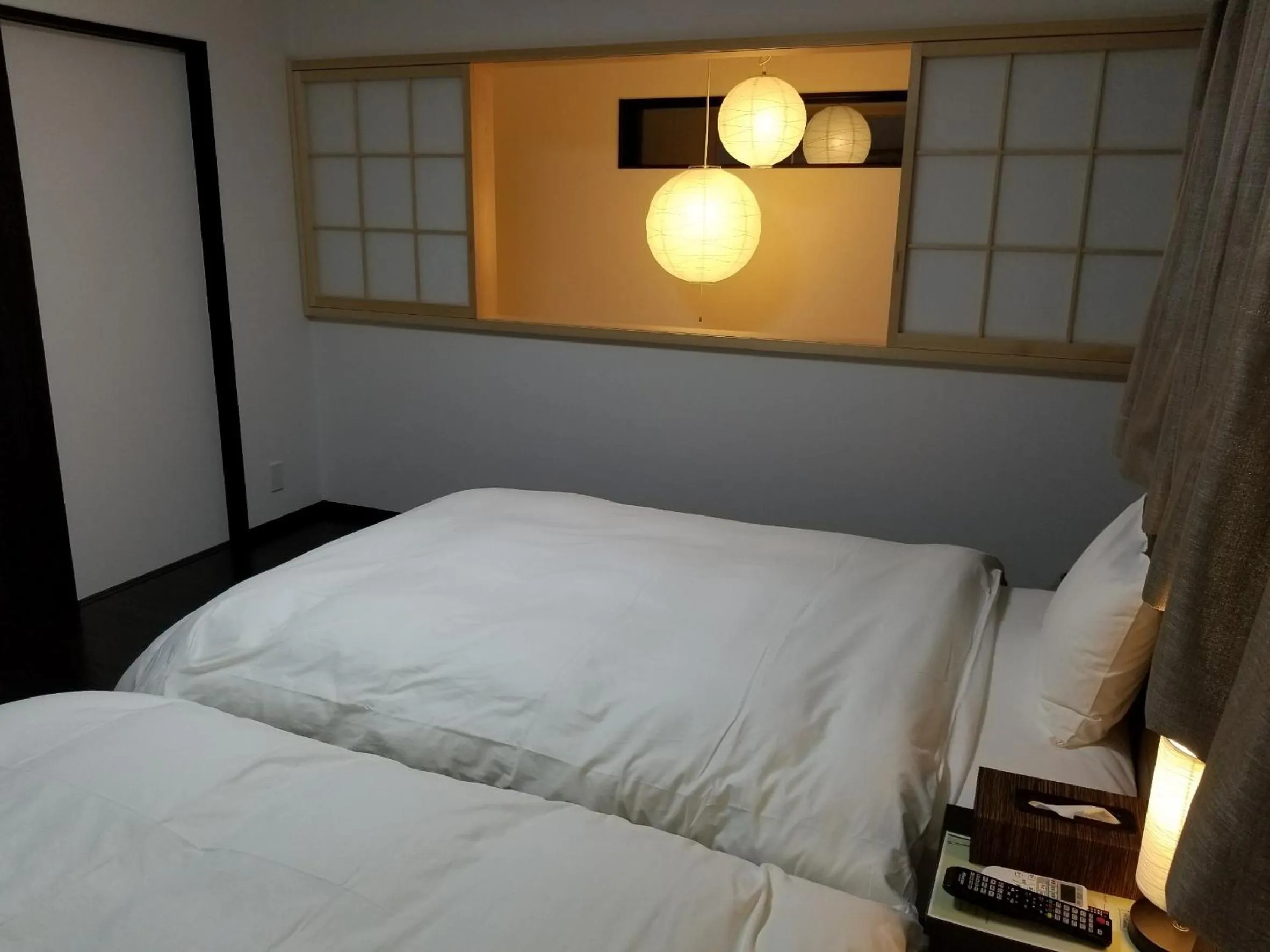 Bedroom, Bed in Kyo no yado BOTAN