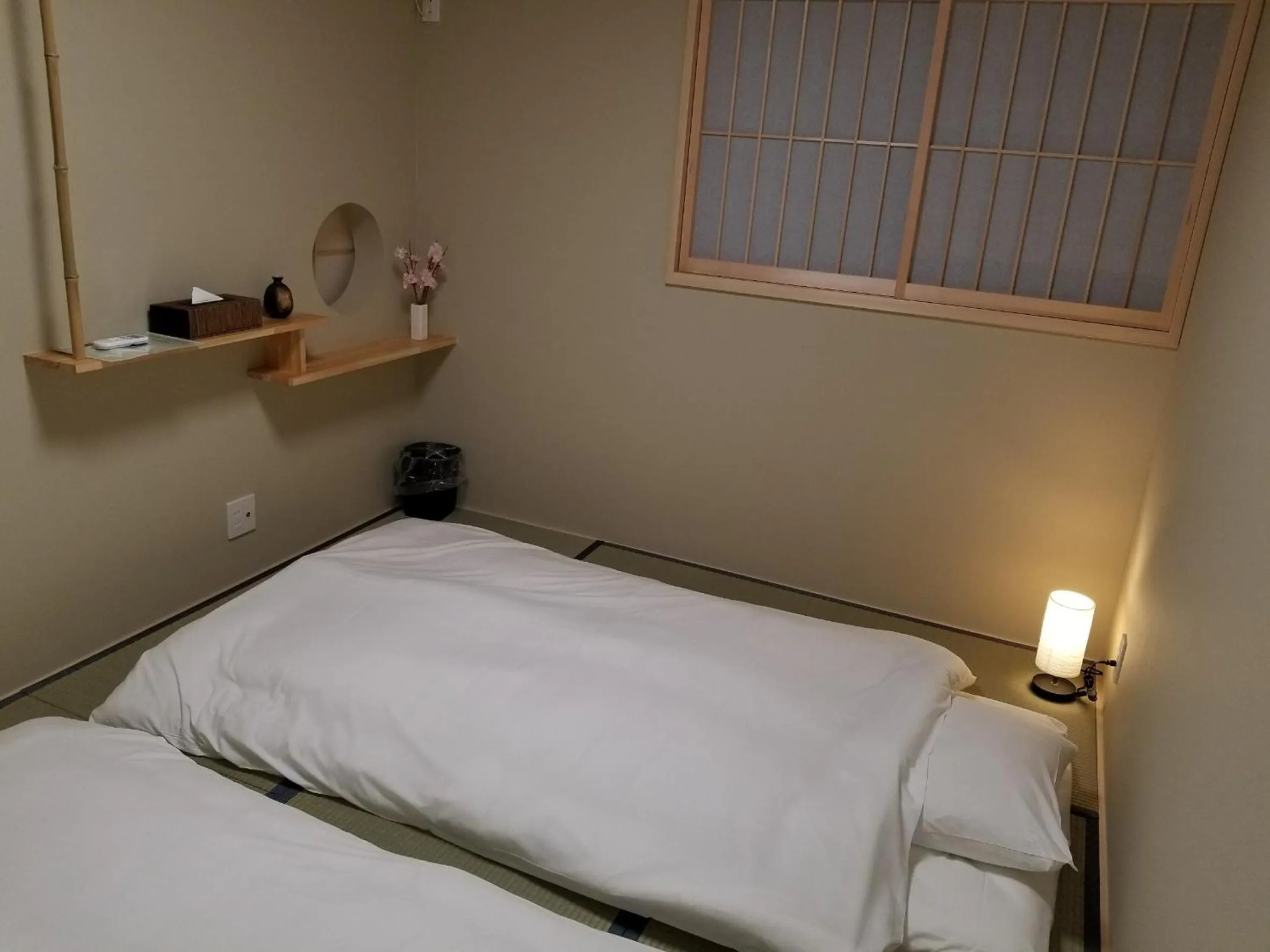 Bedroom, Bed in Kyo no yado BOTAN