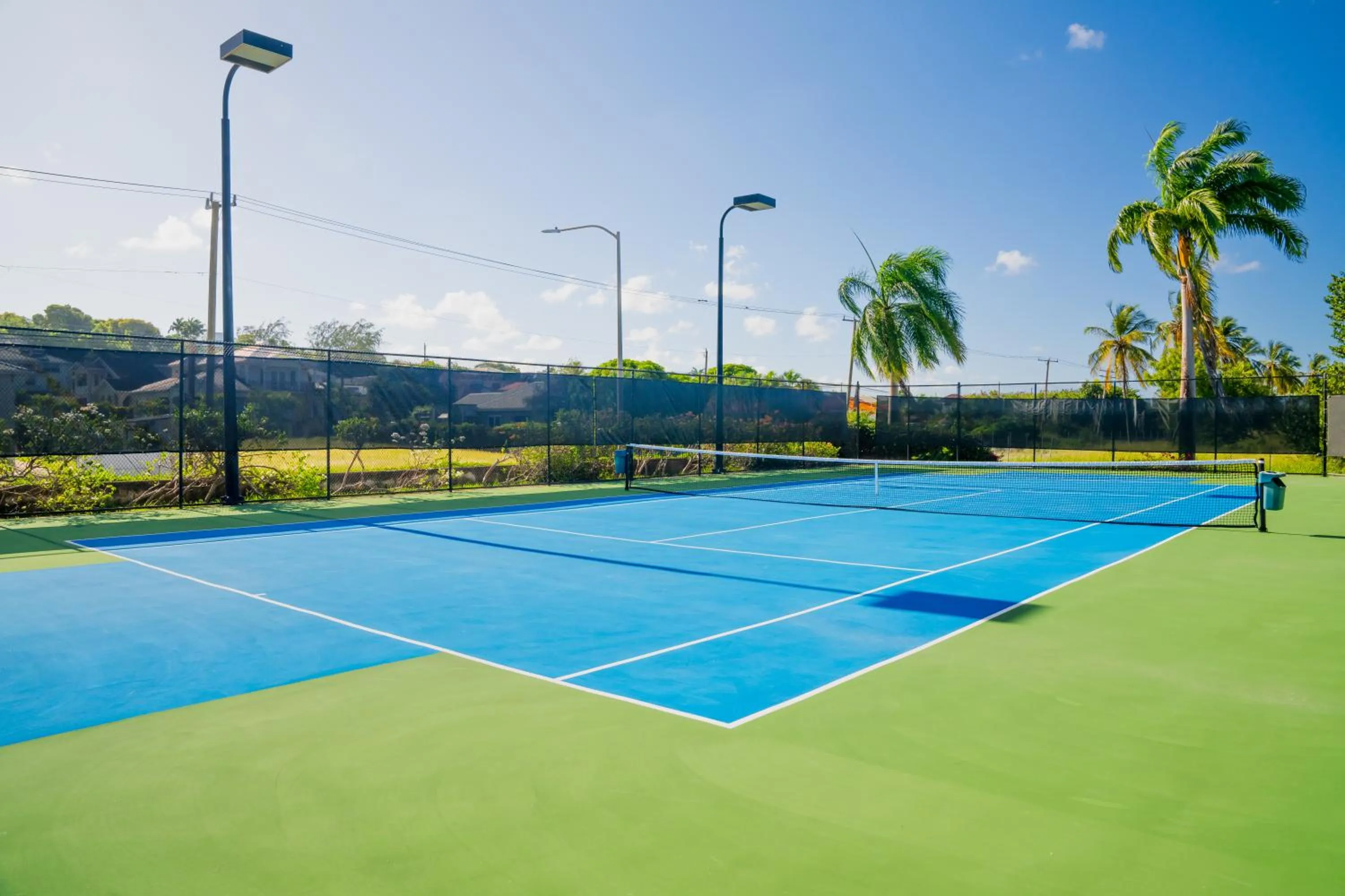 Tennis court in Port St. Charles