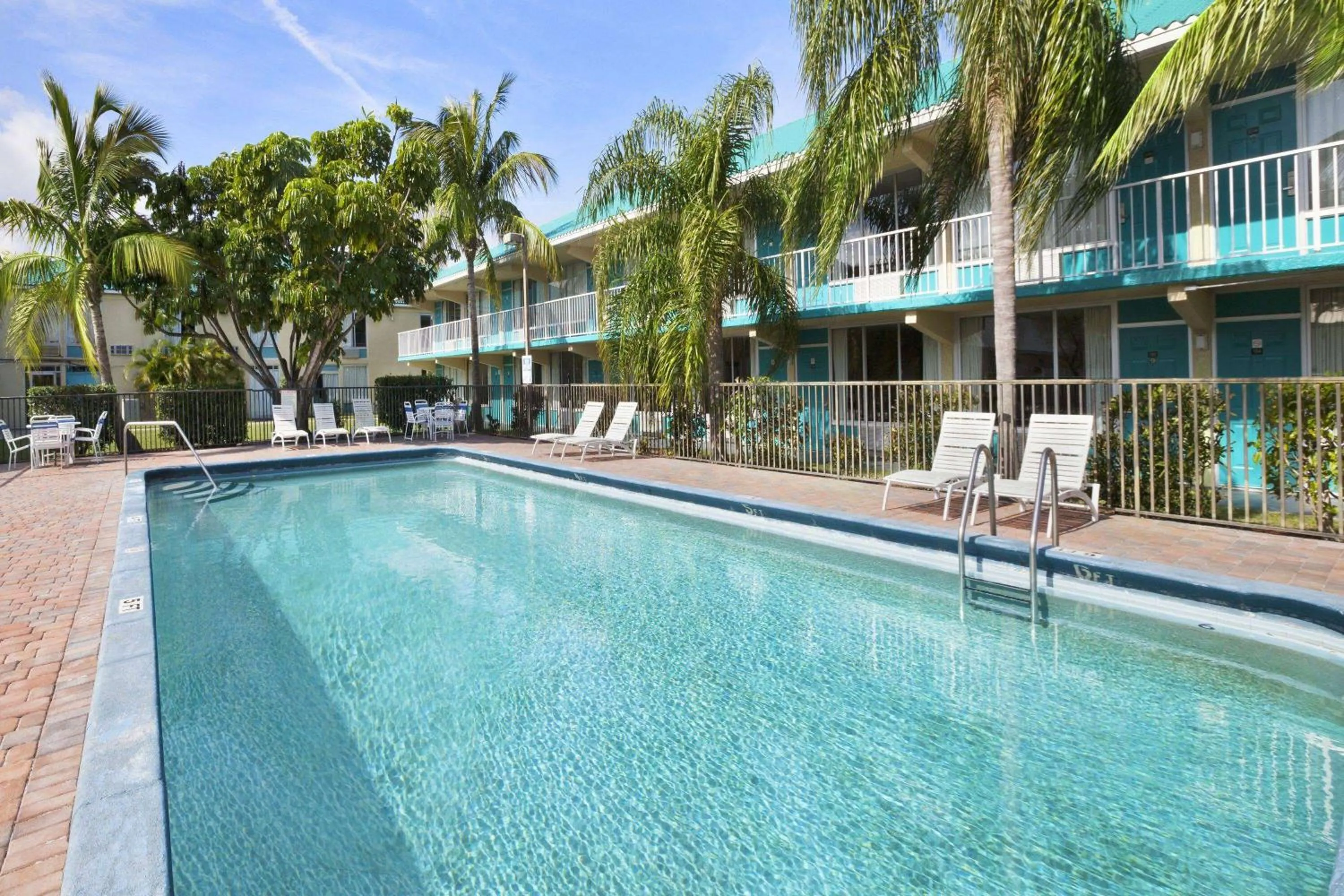 Pool view in Days Inn & Suites by Wyndham Fort Pierce Midtown