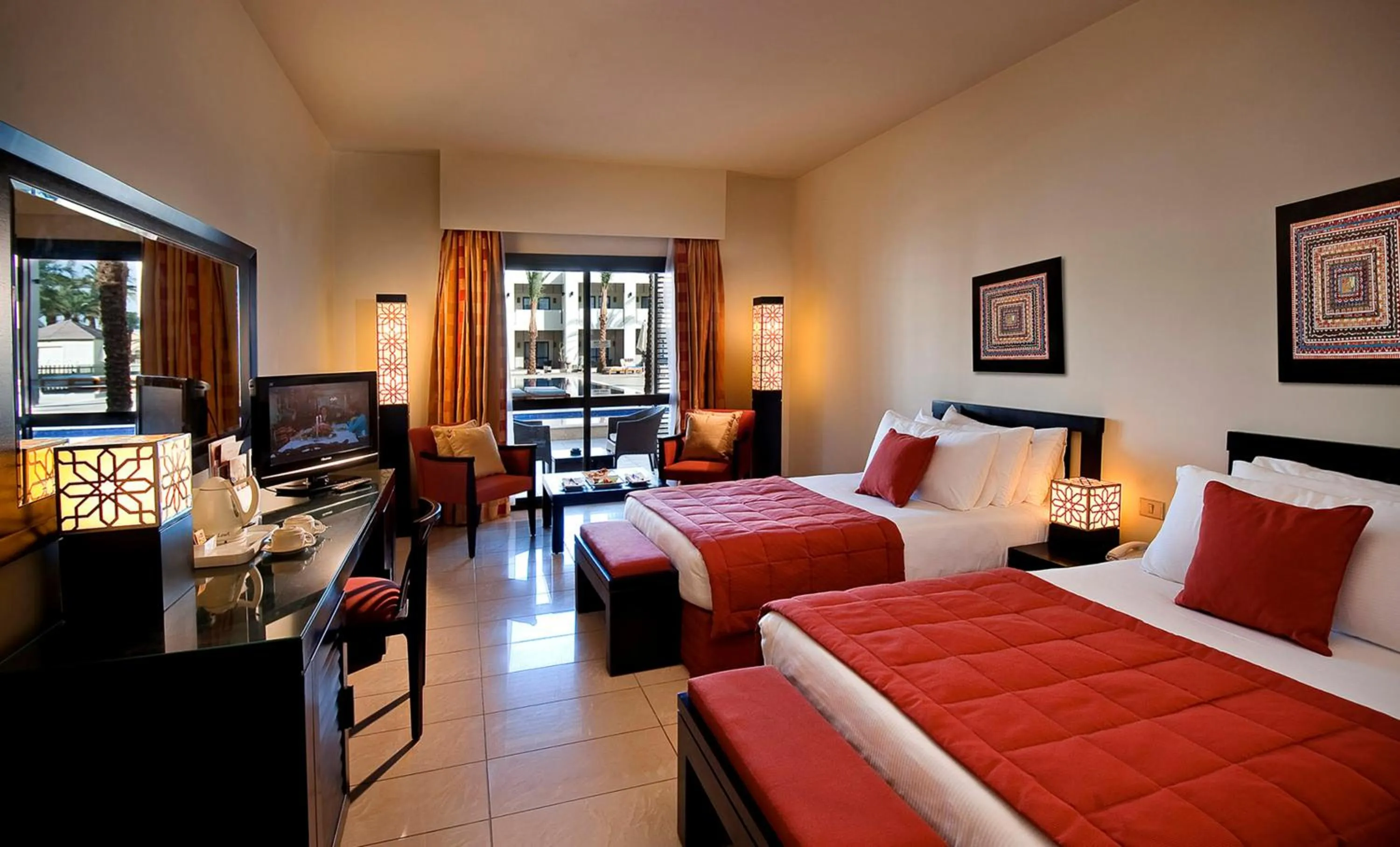 Bed in Sentido Reef Oasis Aqua Park Resort