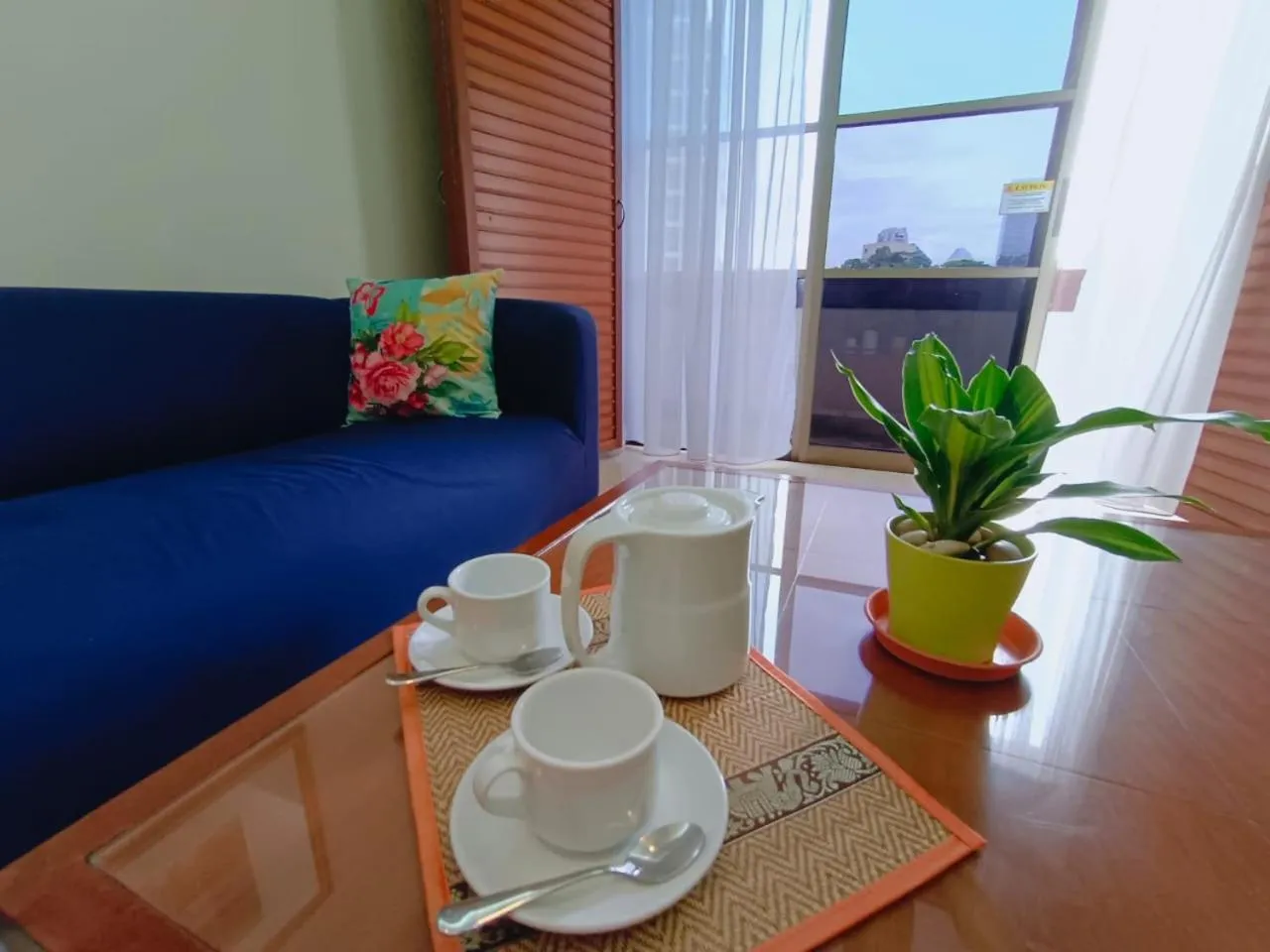 Living room in The Maple Suite