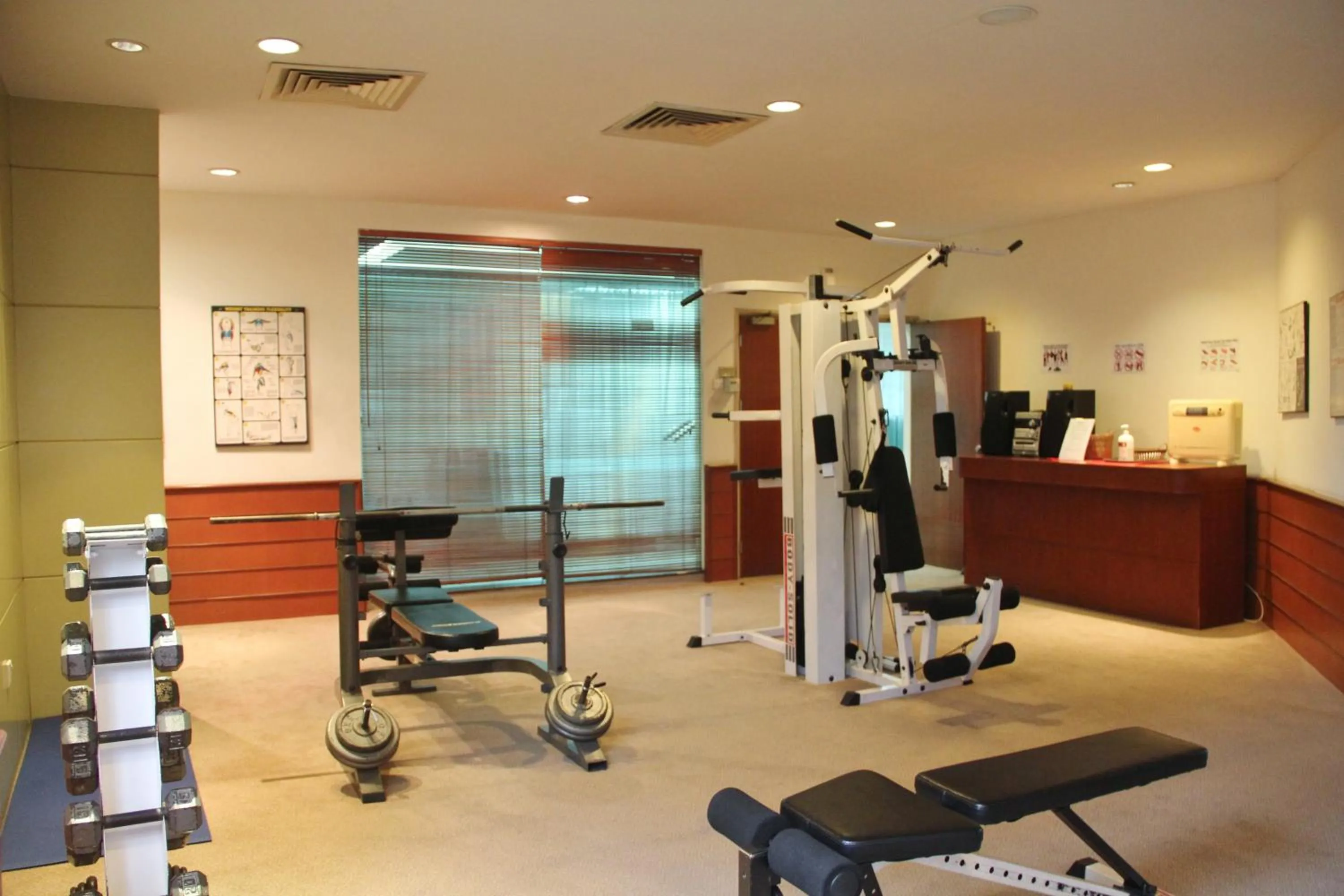 Fitness centre/facilities in The Maple Suite
