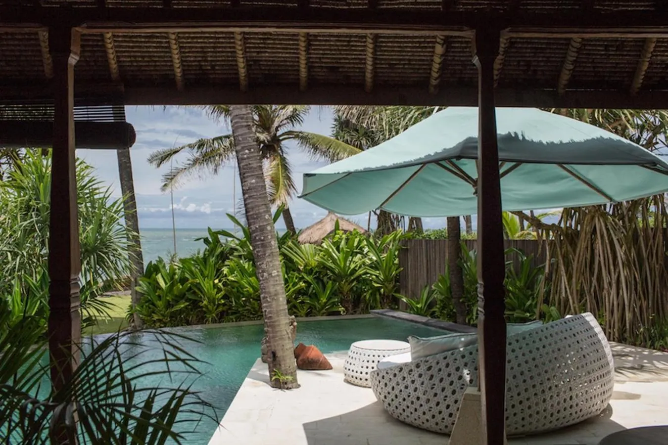 sunbed in Sejuk Beach Villas