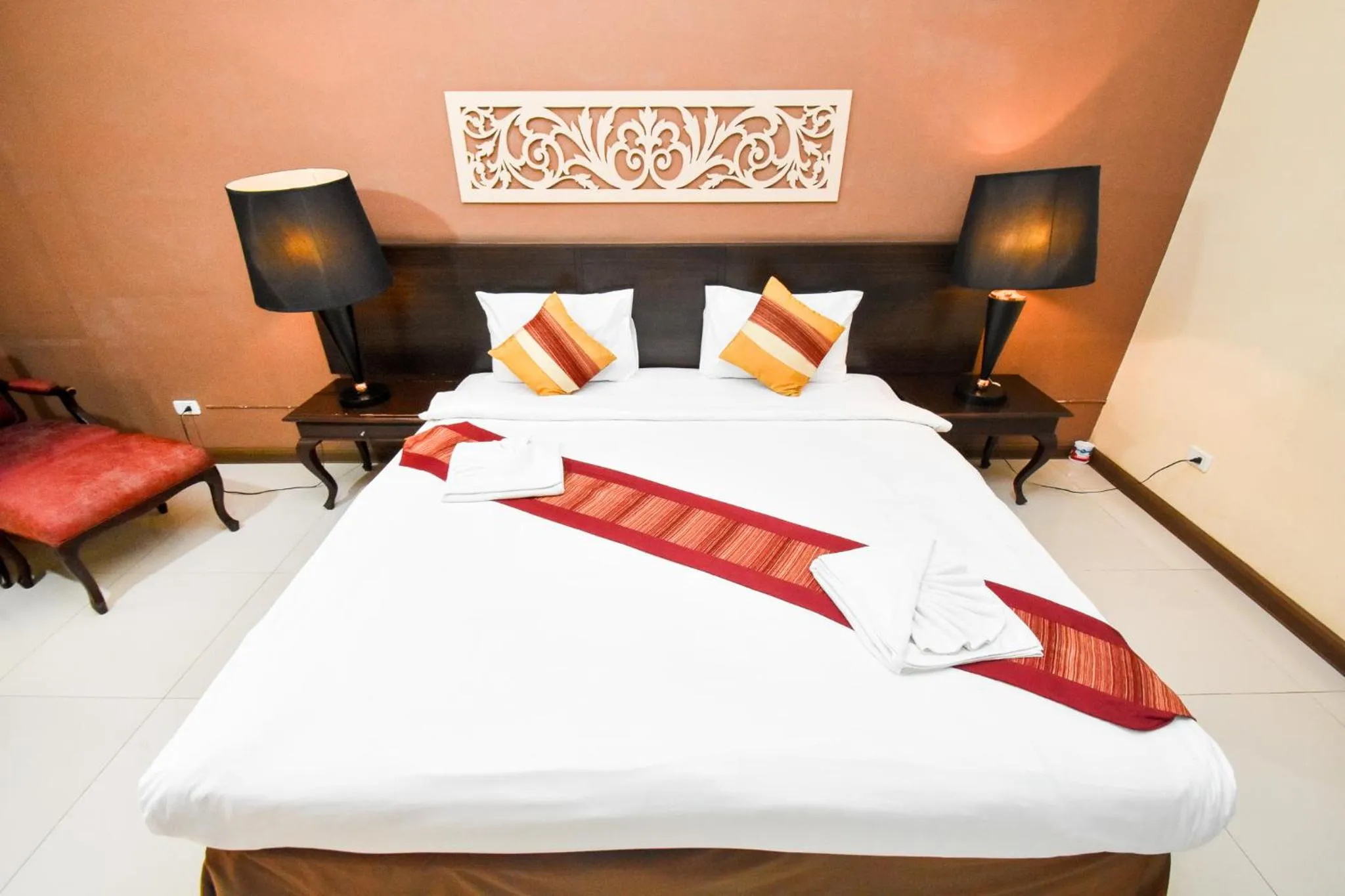 Bed in Piman Garden Boutique Hotel