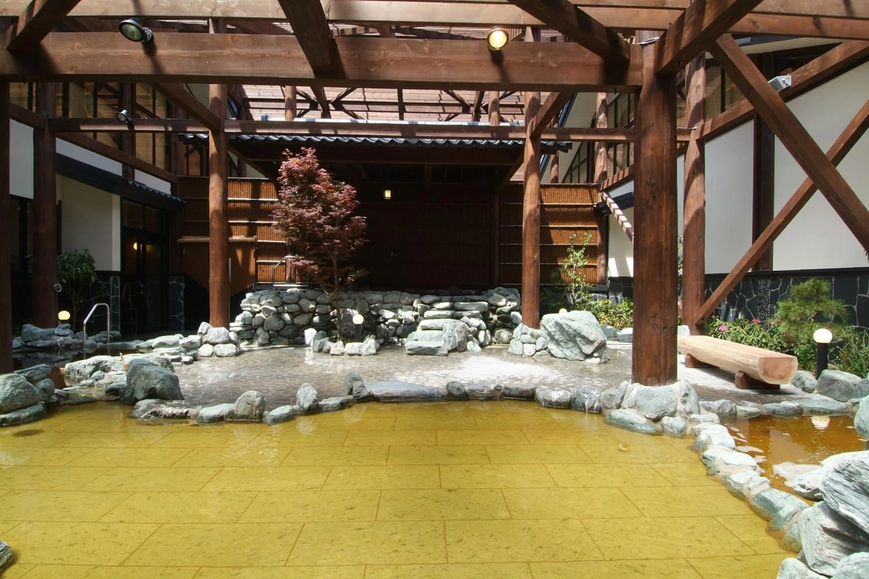 Open Air Bath in Route Inn Grantia Akita Spa Resort