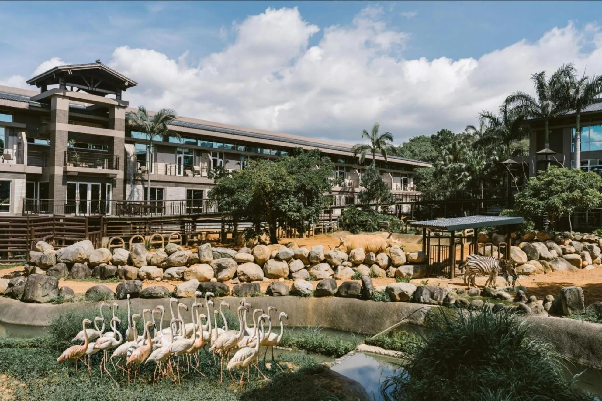 Garden view in Leofoo Resort Guanshi