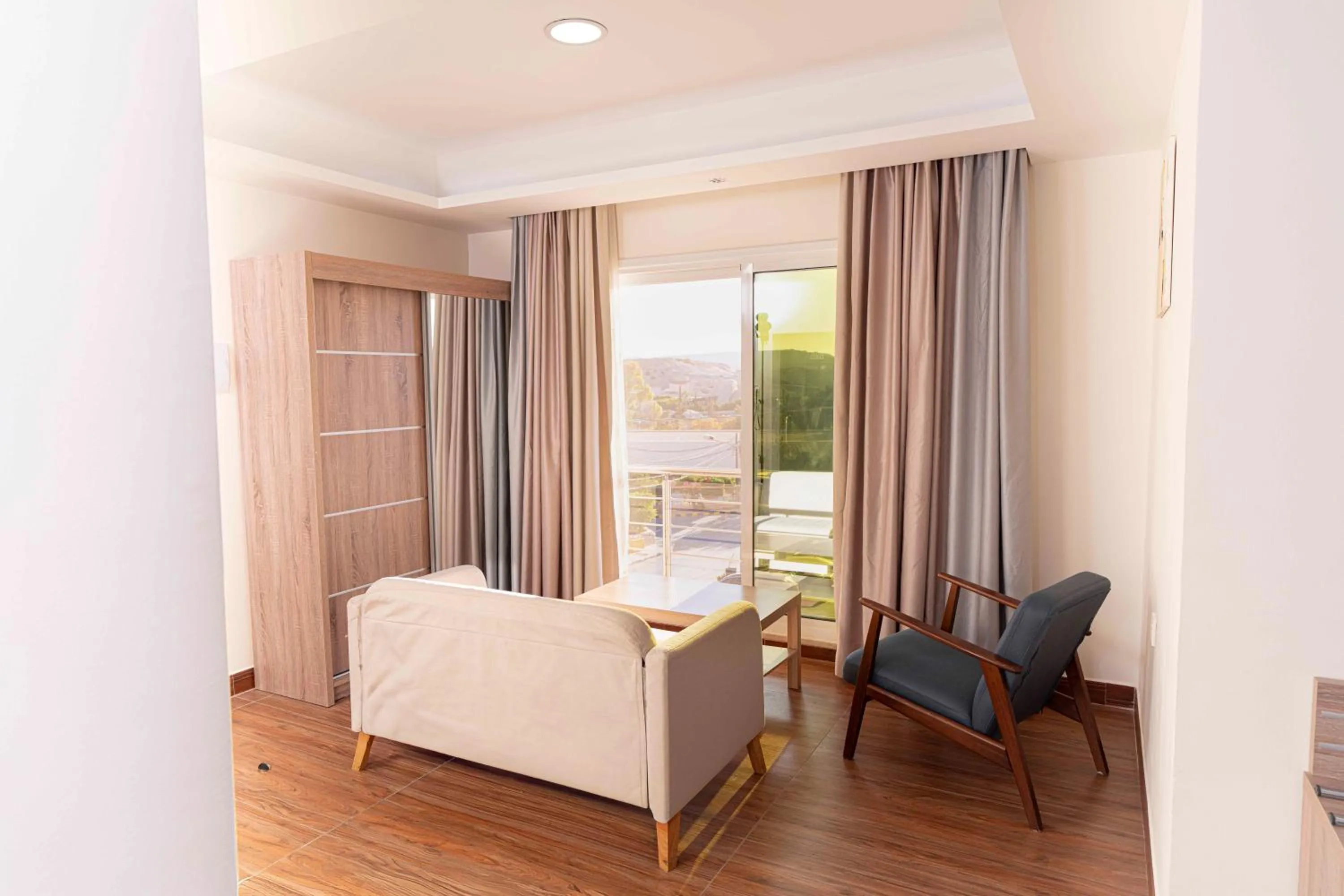 Seating area in Petra Moon Hotel