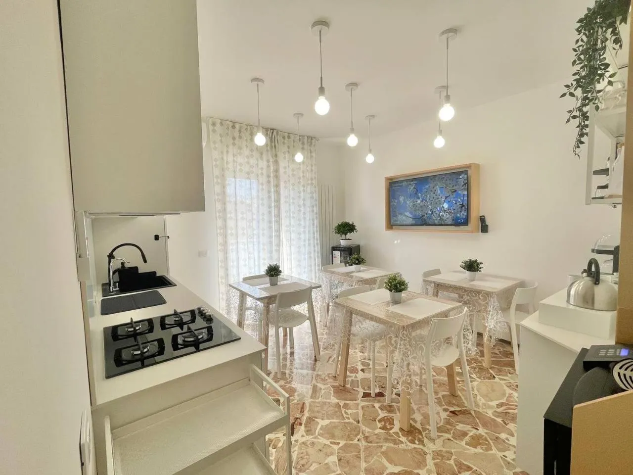 Communal lounge/ TV room, Kitchen/Kitchenette in Ciccio R&B di Rosaria Profeta