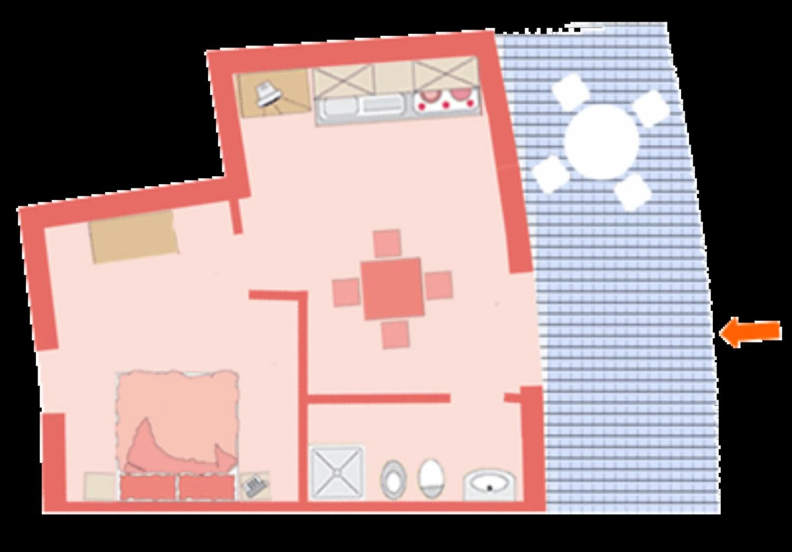 Floor plan in Residence La Luna Nel Pozzo