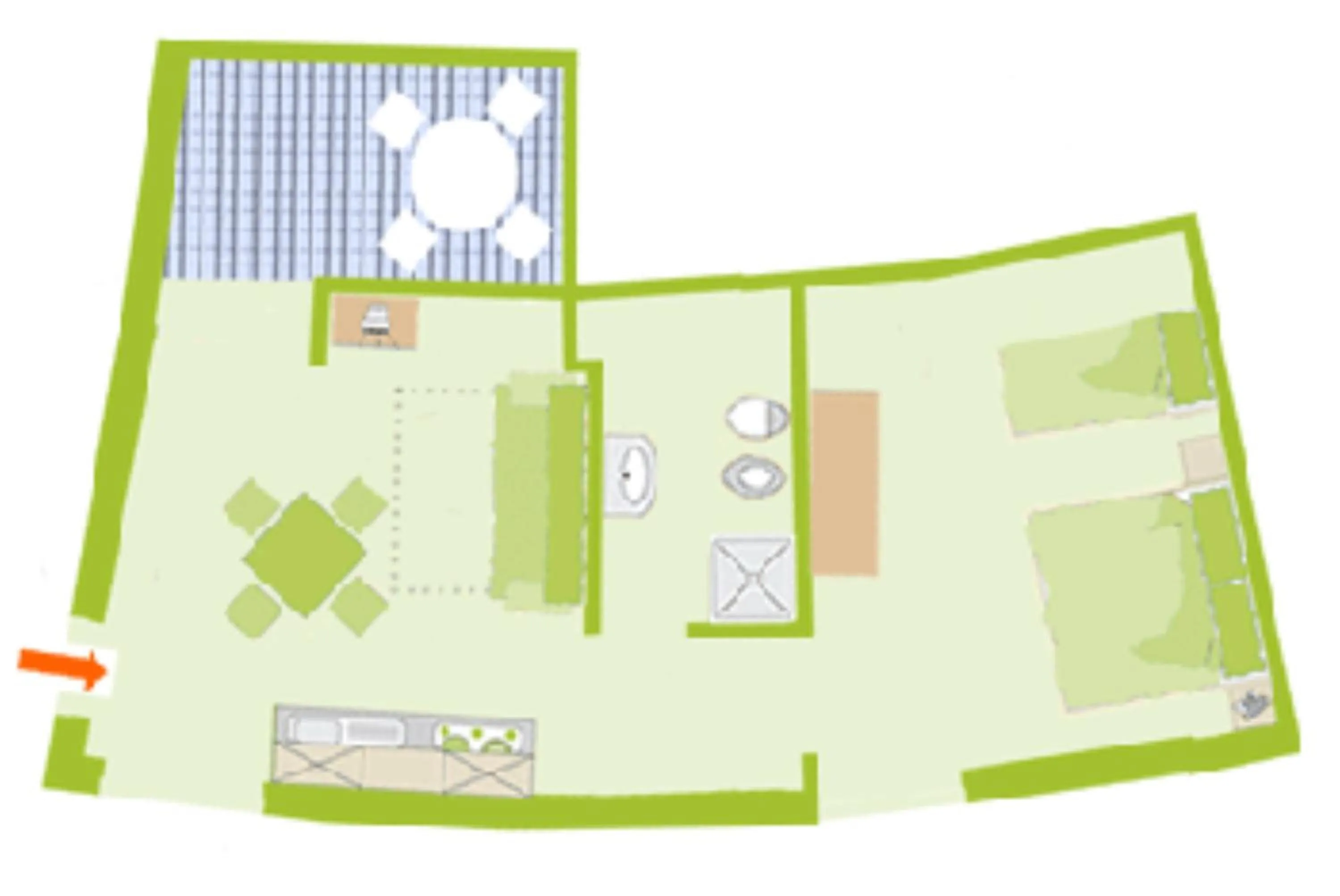 Floor plan in Residence La Luna Nel Pozzo