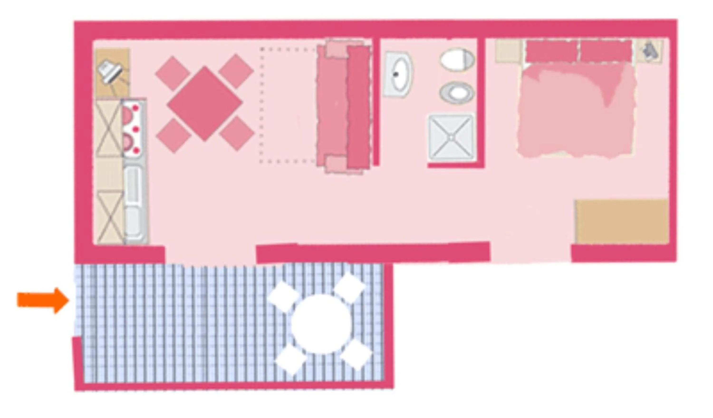 Floor plan in Residence La Luna Nel Pozzo