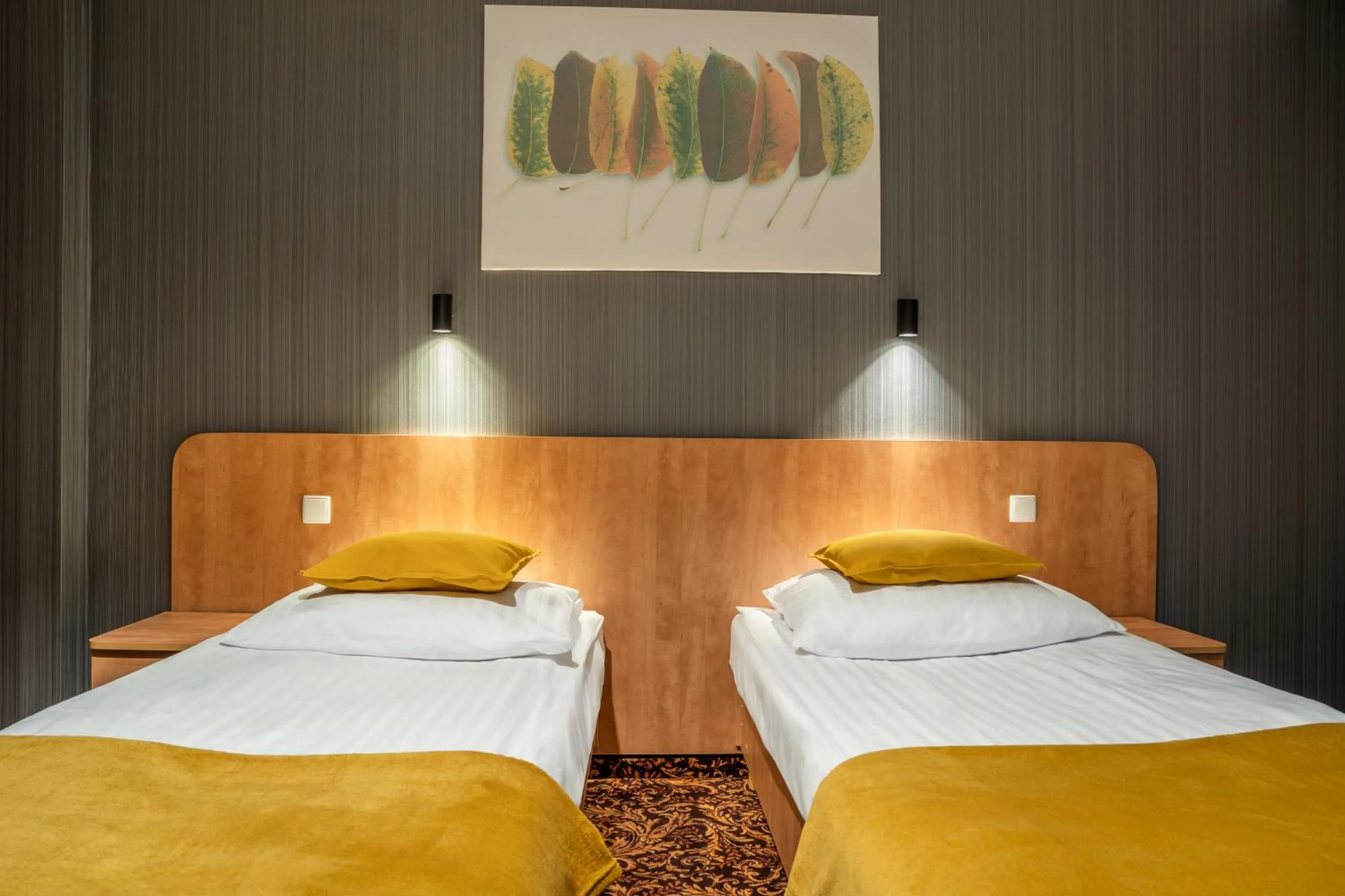 Bed in Hotel Kuźnia Napoleońska