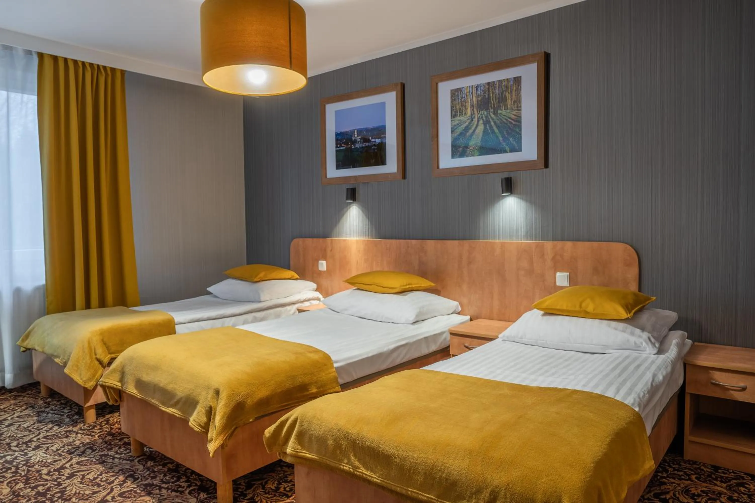 Bed in Hotel Kuźnia Napoleońska