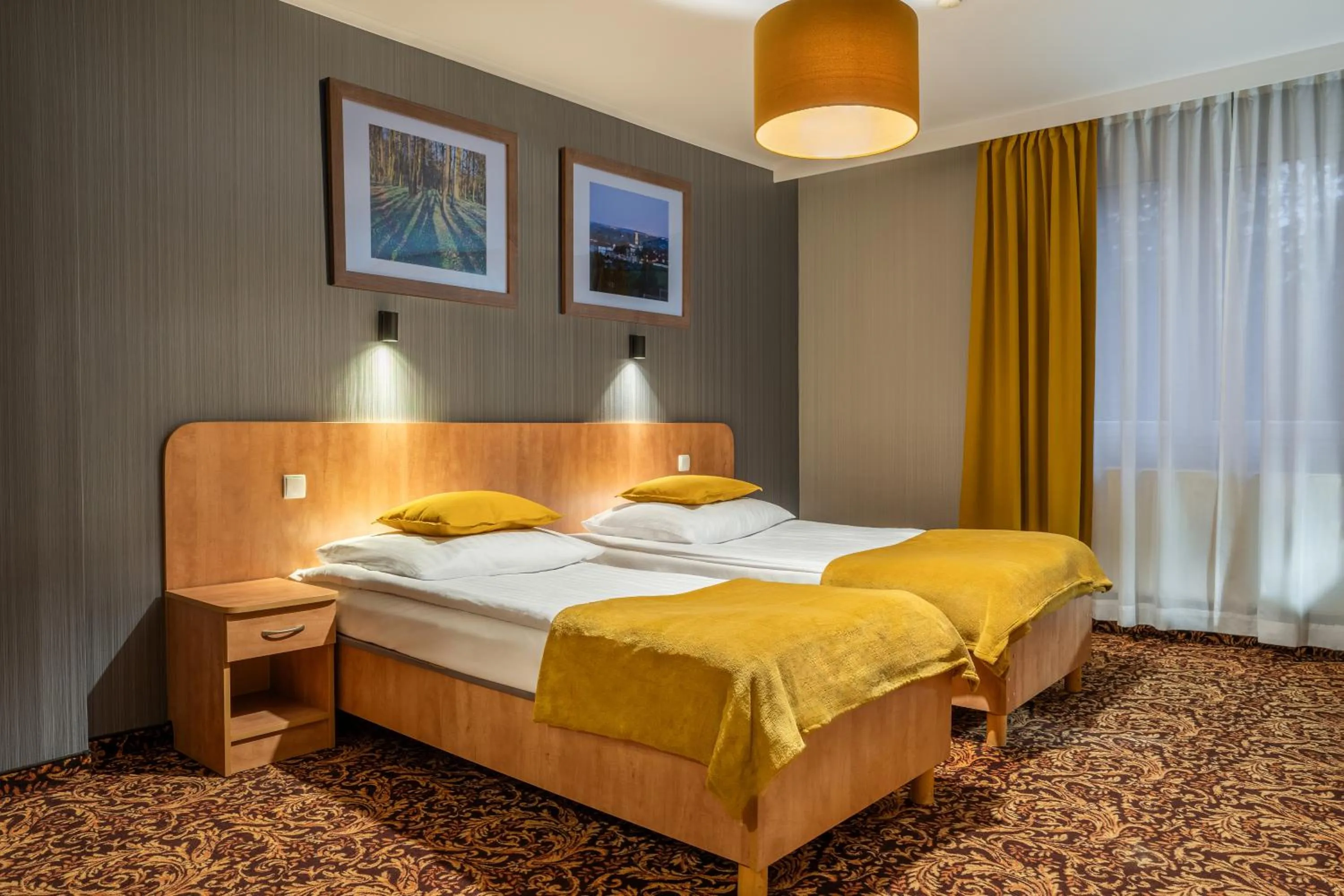 Bed in Hotel Kuźnia Napoleońska