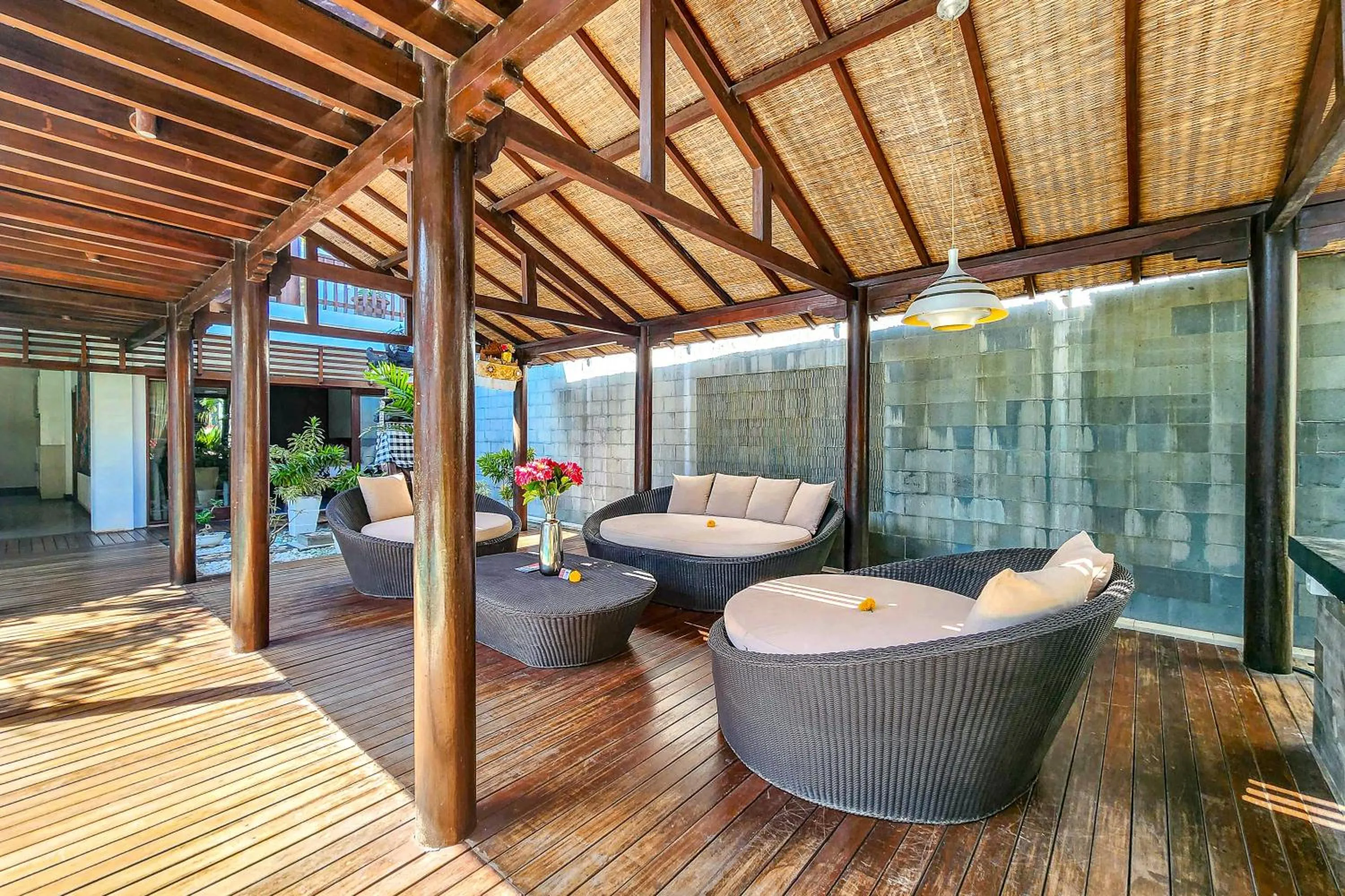 Seating area in Villa Casis by Nagisa Bali
