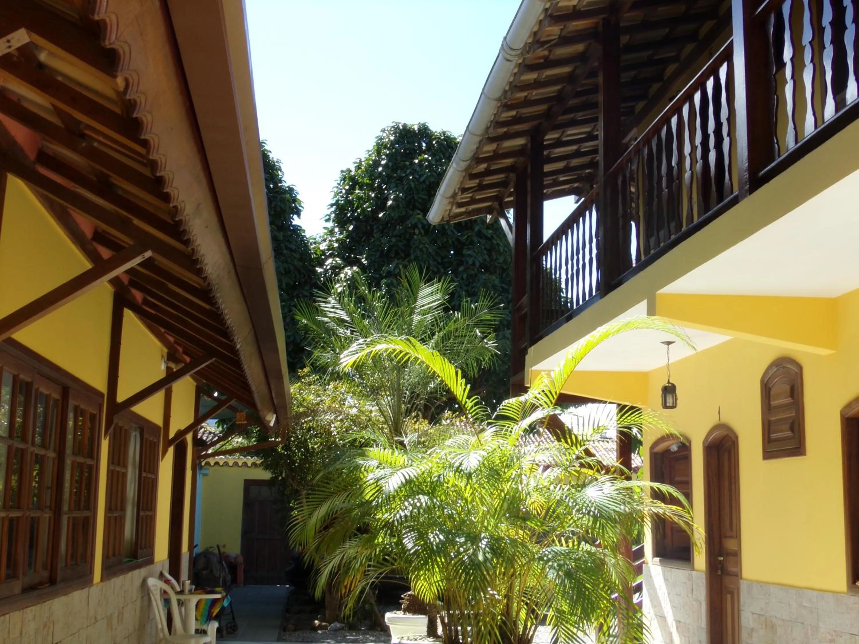 Patio in Pousada Parque Imperial no centro de Paraty