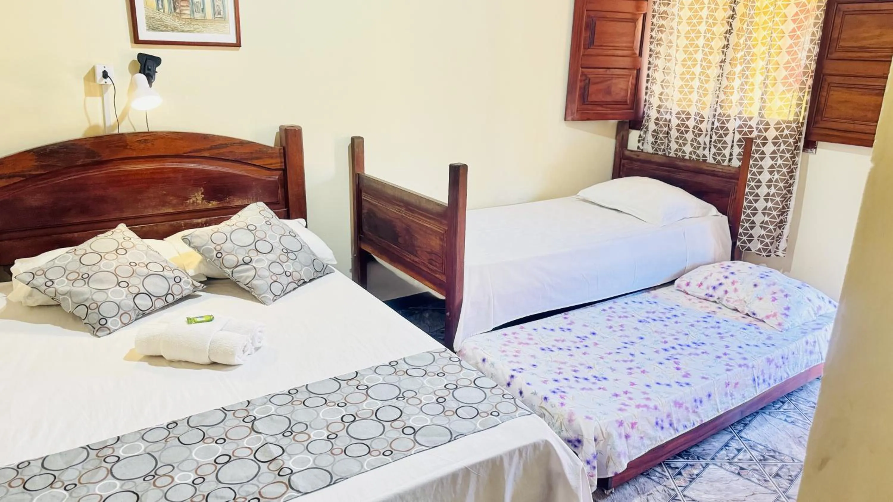 Bed in Pousada Parque Imperial no centro de Paraty