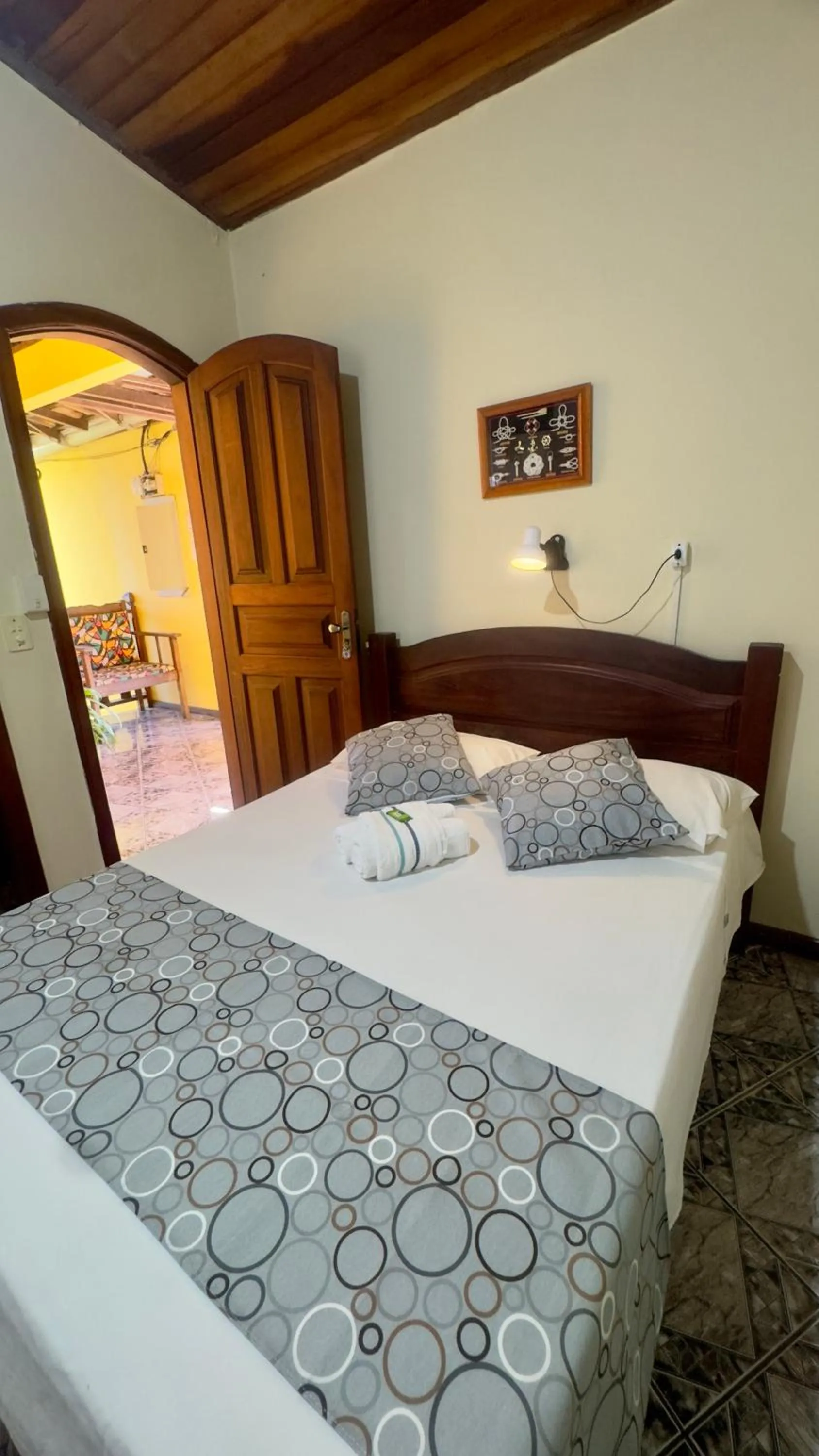 Bed in Pousada Parque Imperial no centro de Paraty