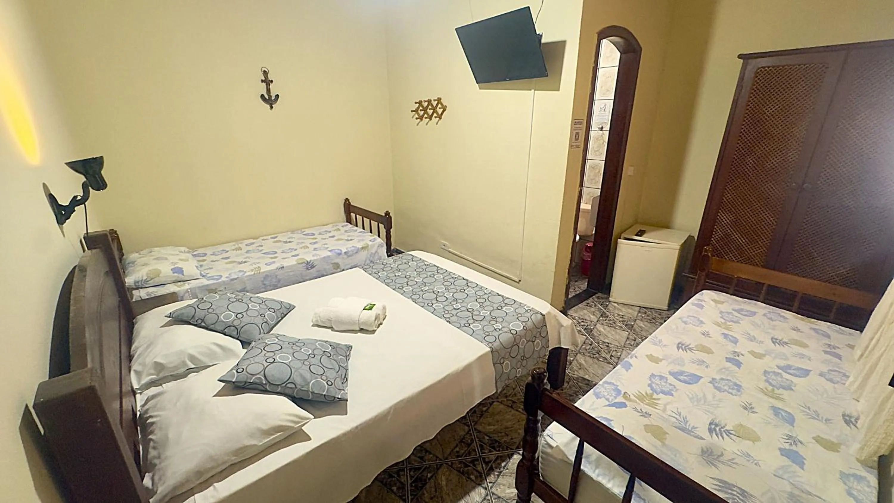 Bed in Pousada Parque Imperial no centro de Paraty