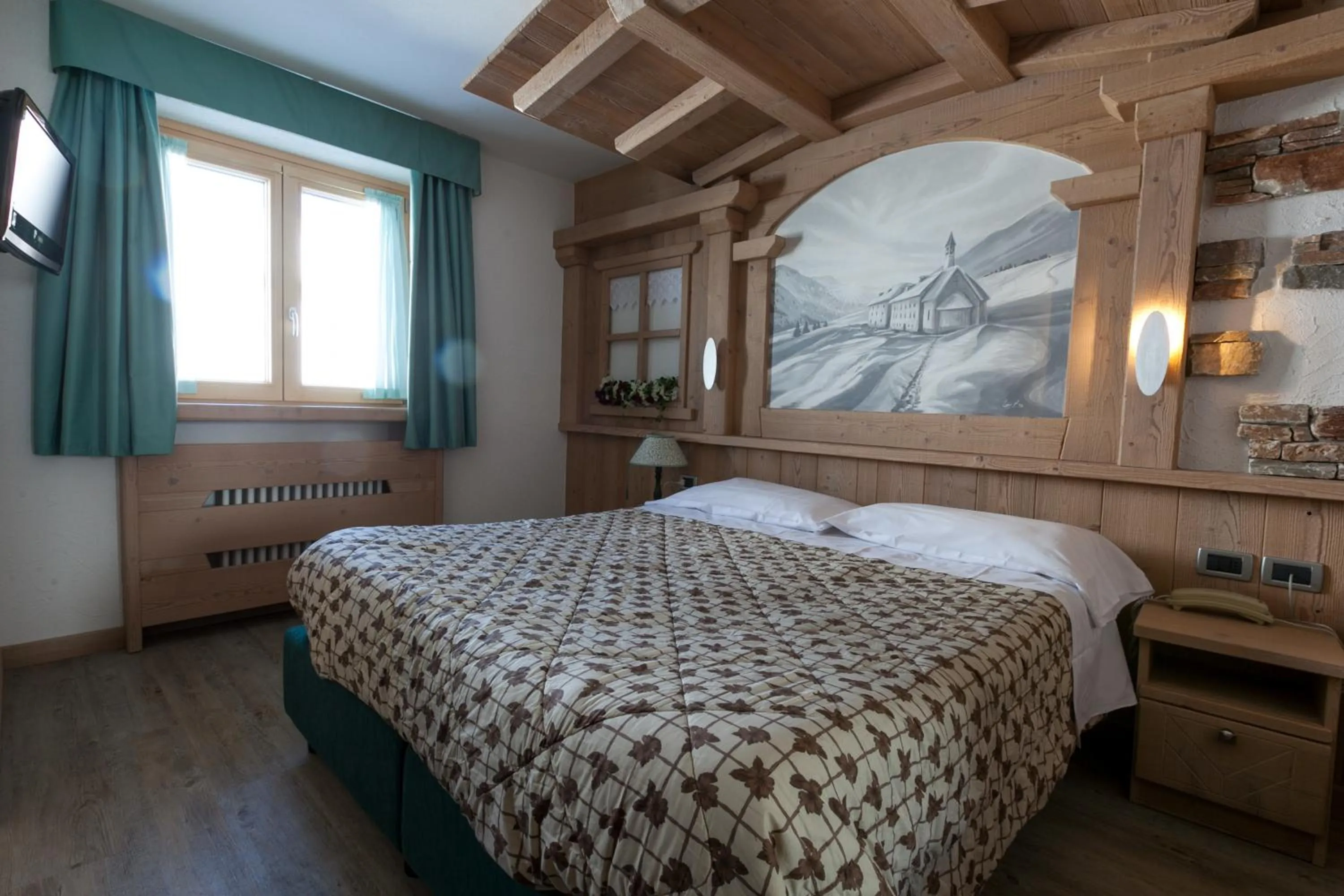 Decorative detail, Bed in Sporting Hotel