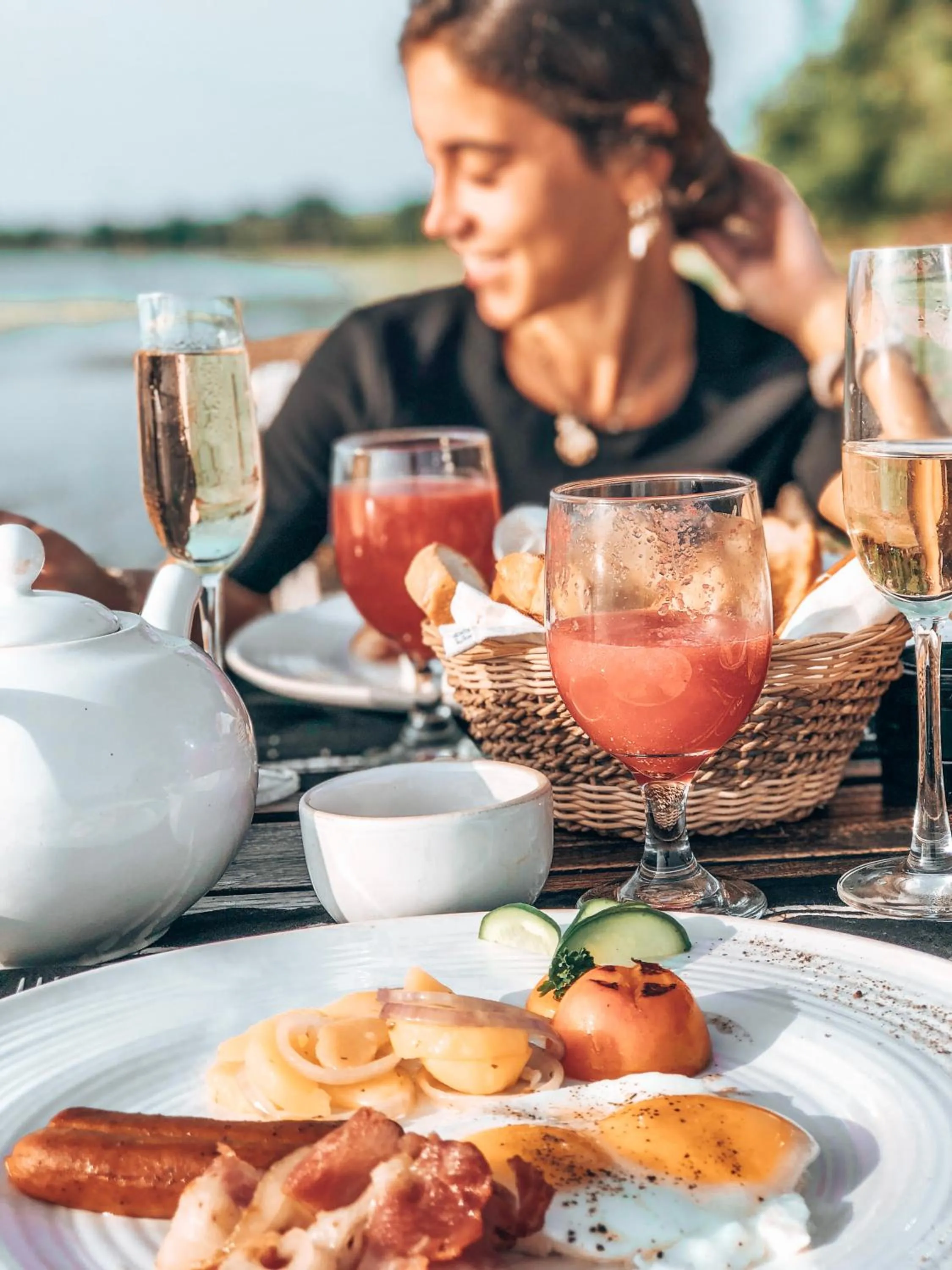 Food close-up in Flameback Eco Lodge