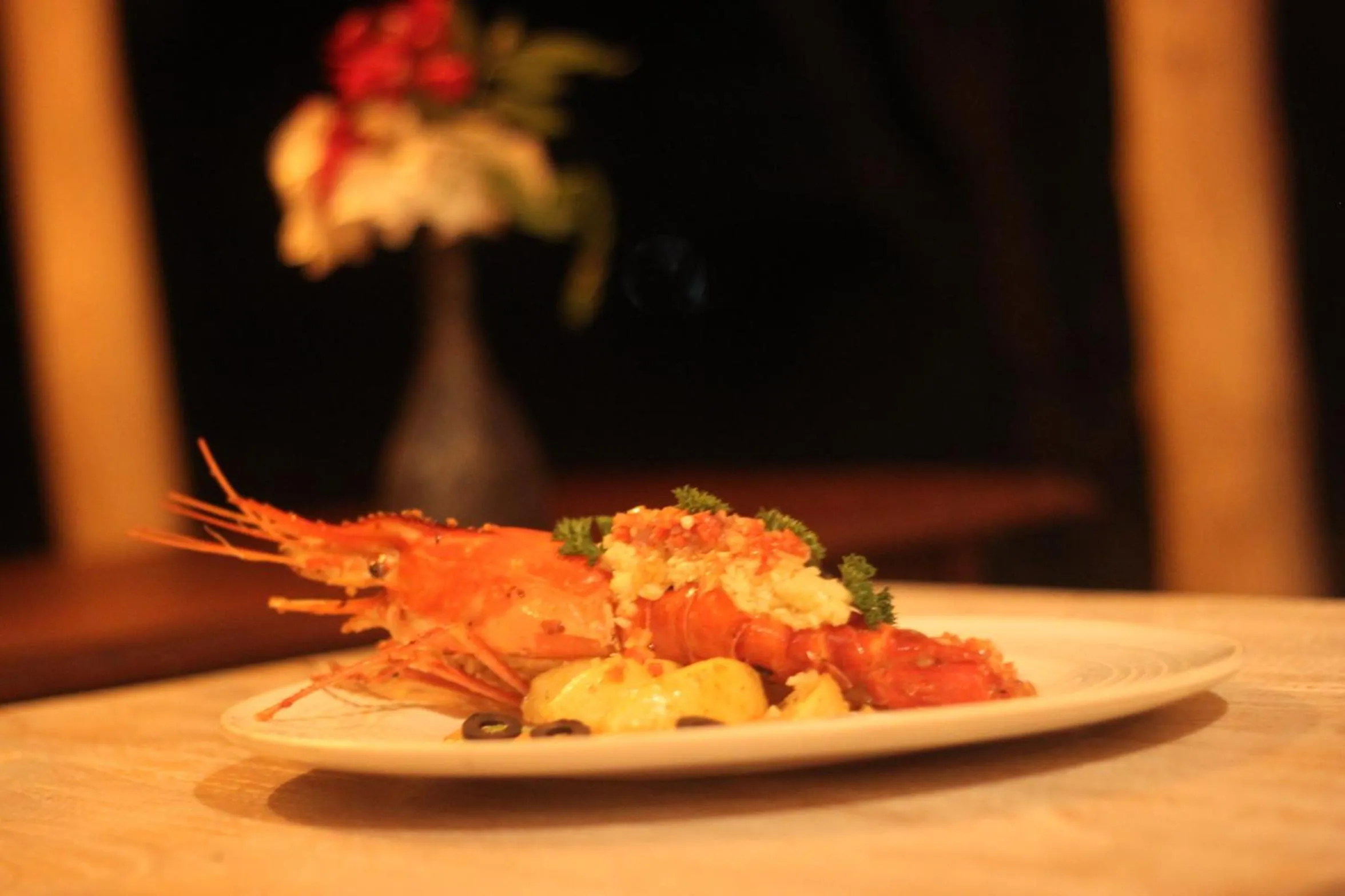 Food in Flameback Eco Lodge