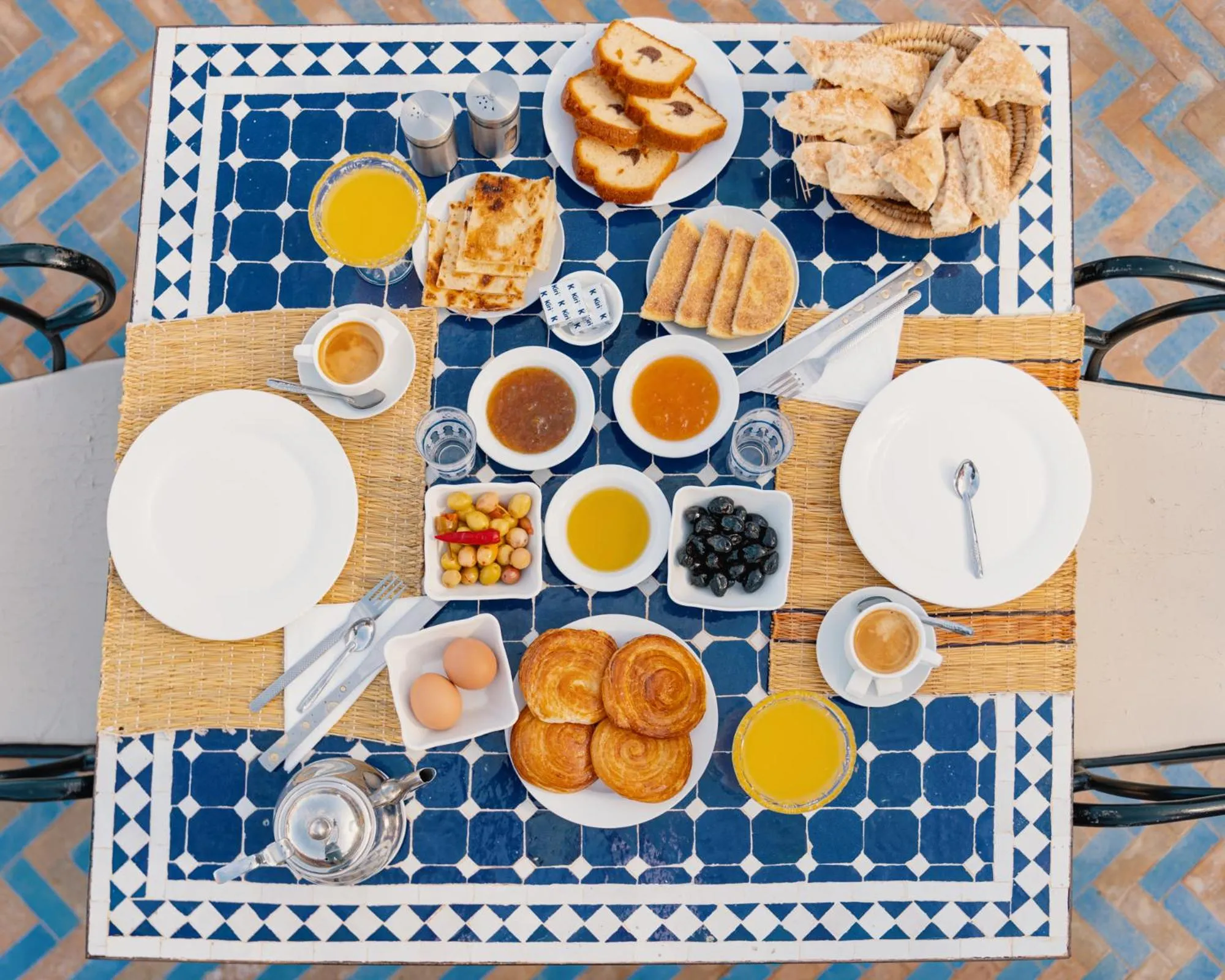 Breakfast in Kasbah Hotel Ziz Palace Rissani