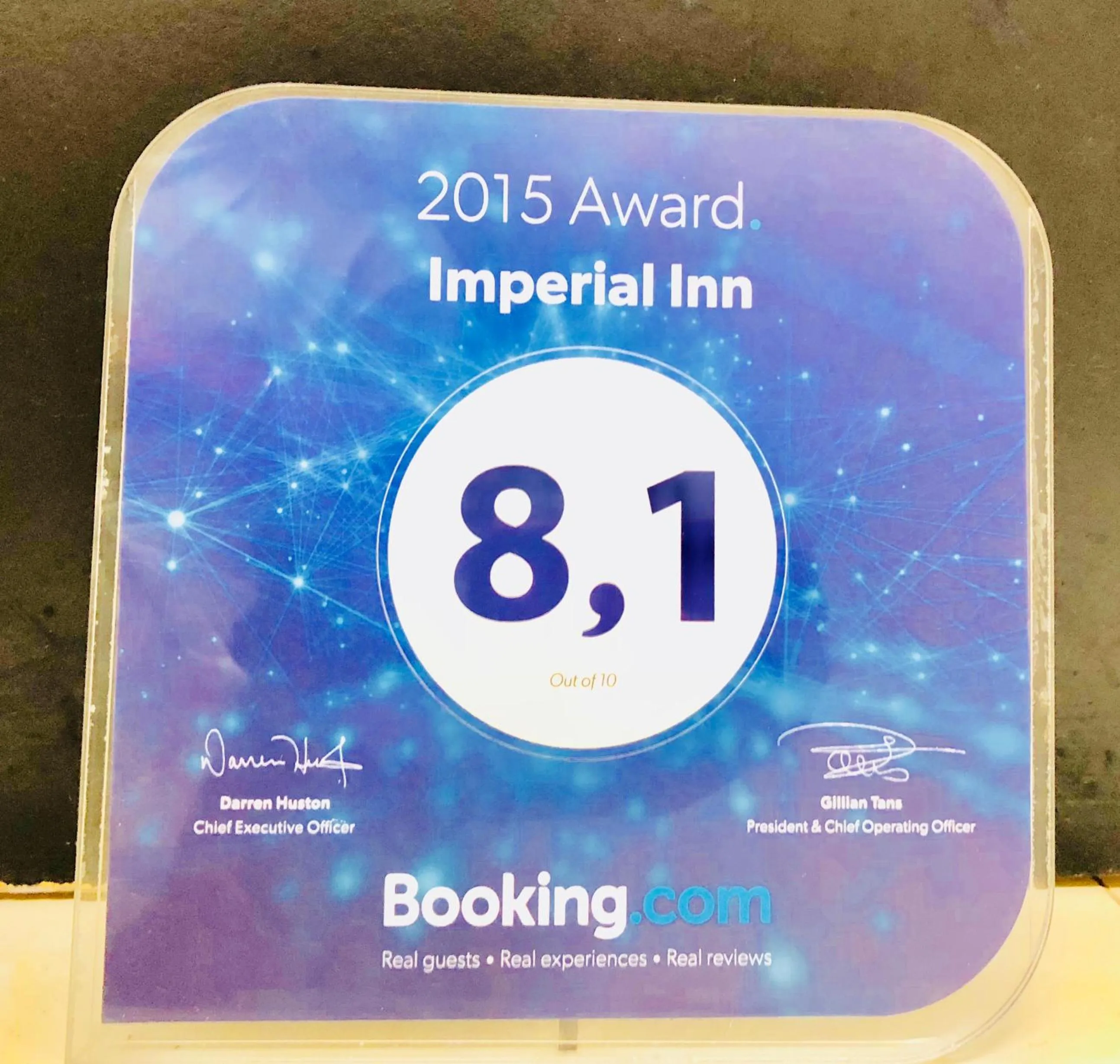 Certificate/Award in Imperial Inn Hospedaje Turistico