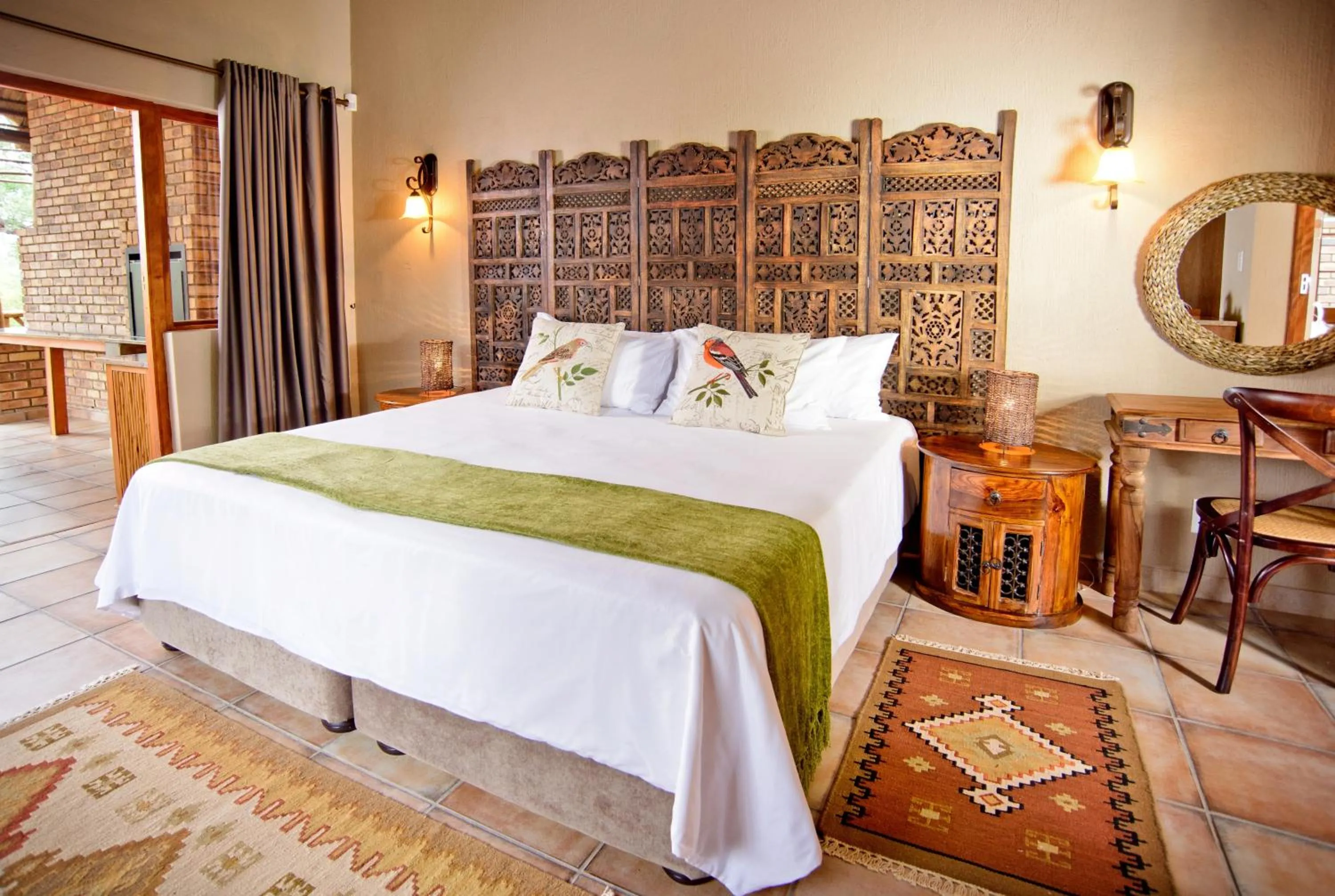 Patio, Bed in La Kruger Lifestyle Lodge - No Loadshedding