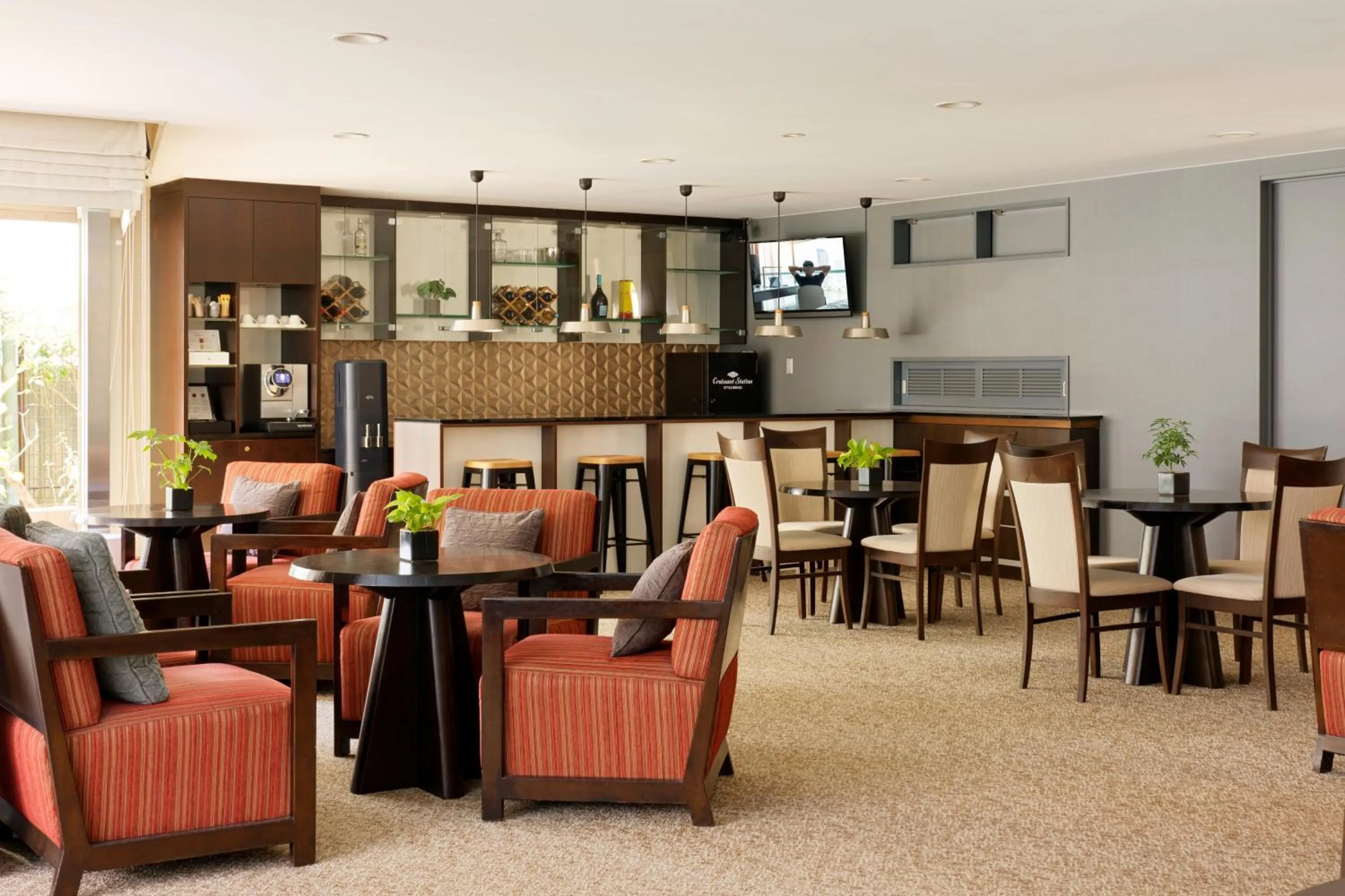 Communal lounge/ TV room in Oakwood Residence Aoyama Tokyo