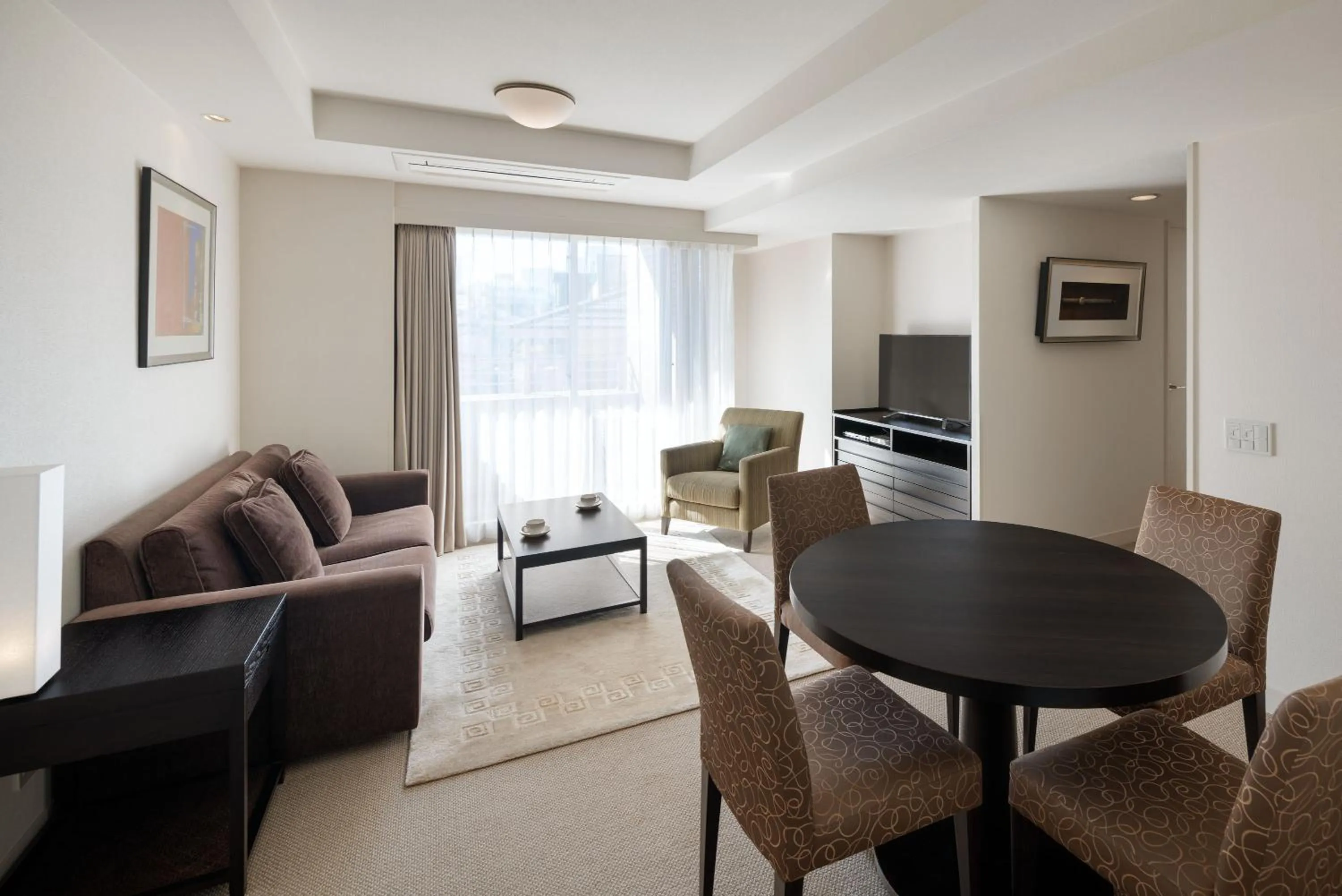 Living room in Oakwood Residence Aoyama Tokyo
