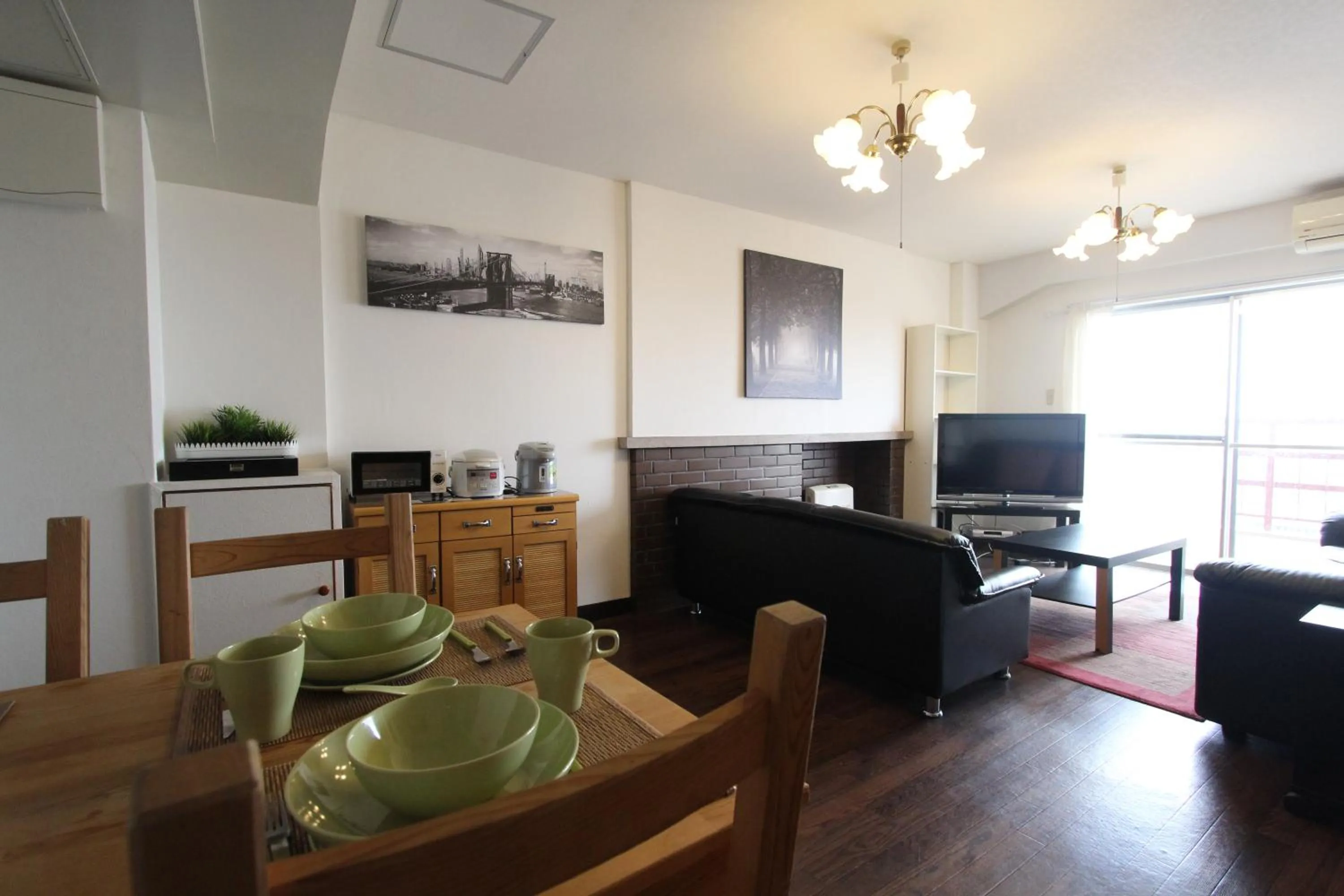 Seating area in Sea View Court Kobe