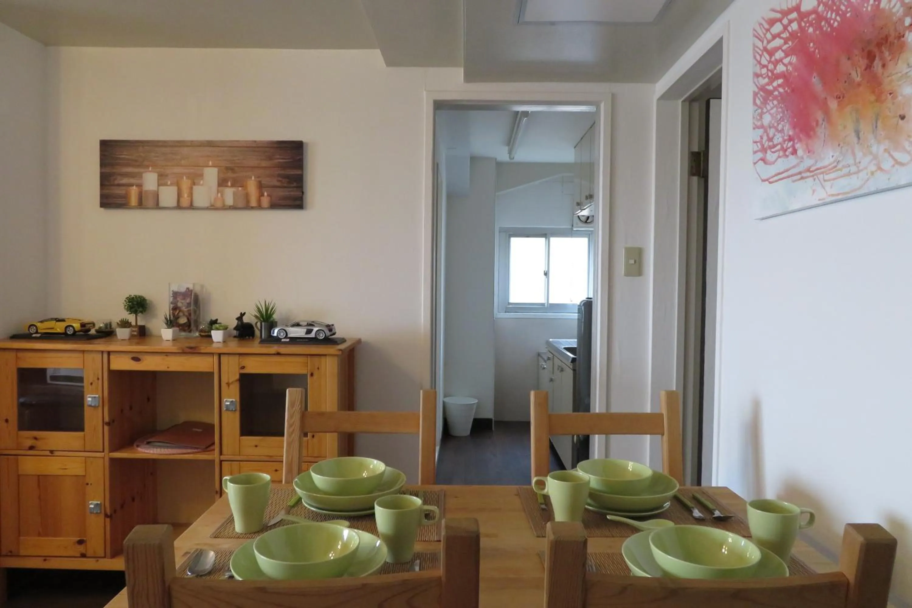 Dining area in Sea View Court Kobe