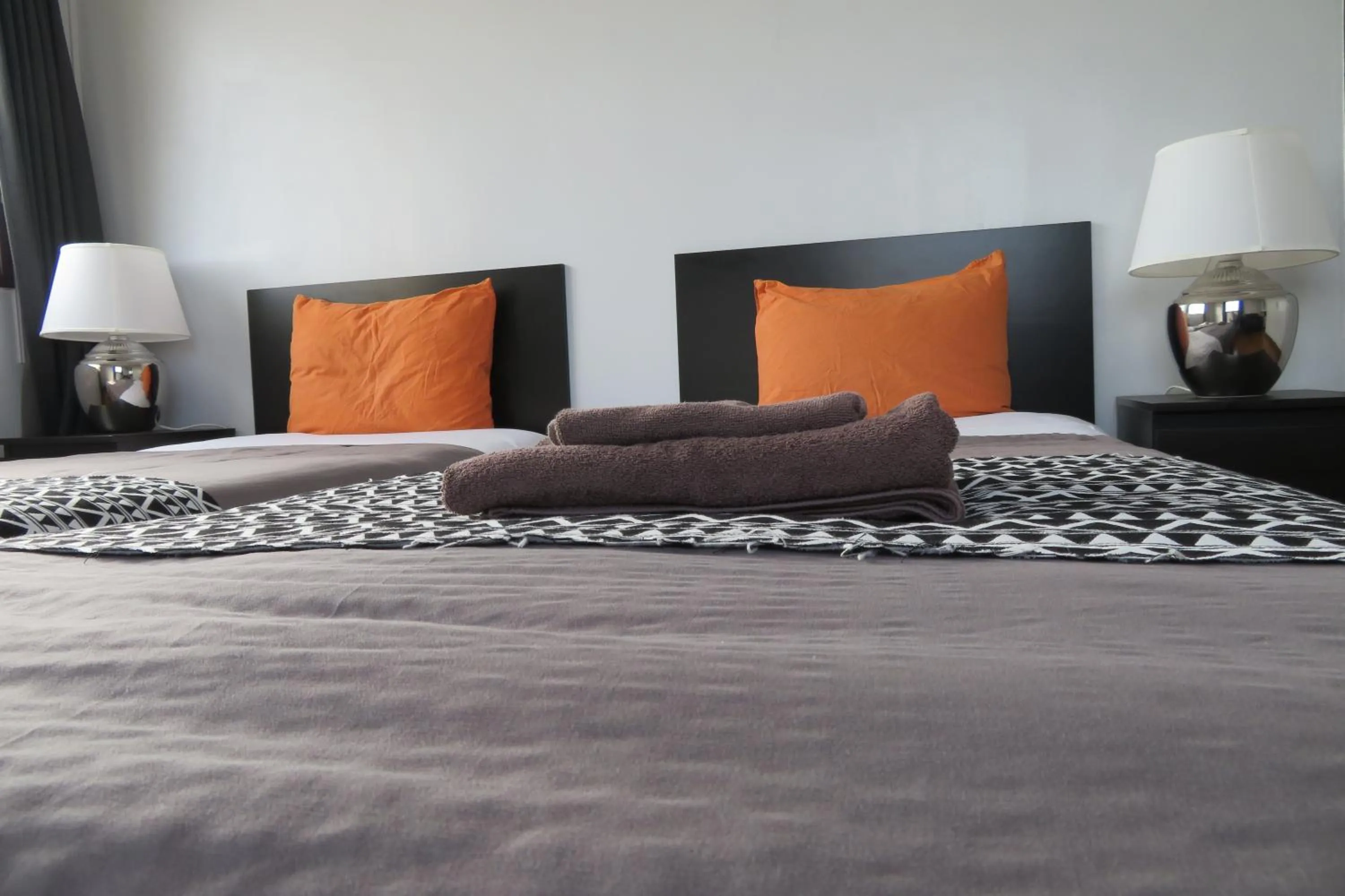 Bedroom, Bed in Sea View Court Kobe