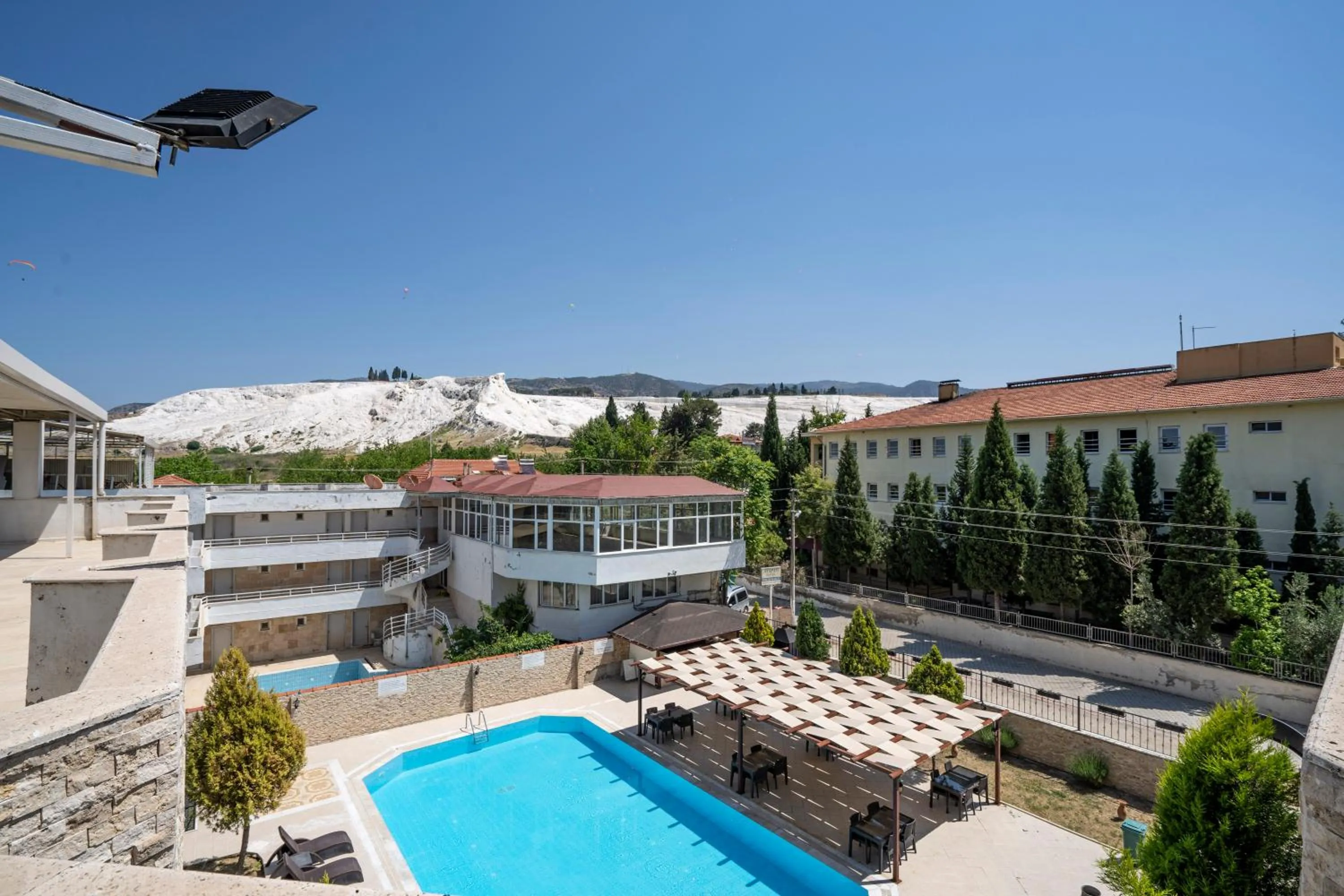 Pool view in Ayapam Hotel