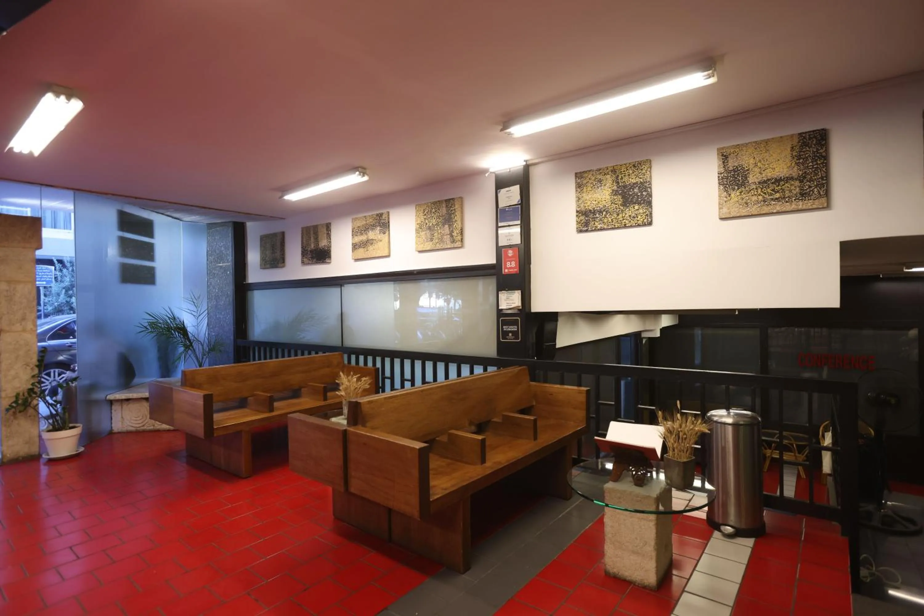 Seating area in Hamra Urban Gardens