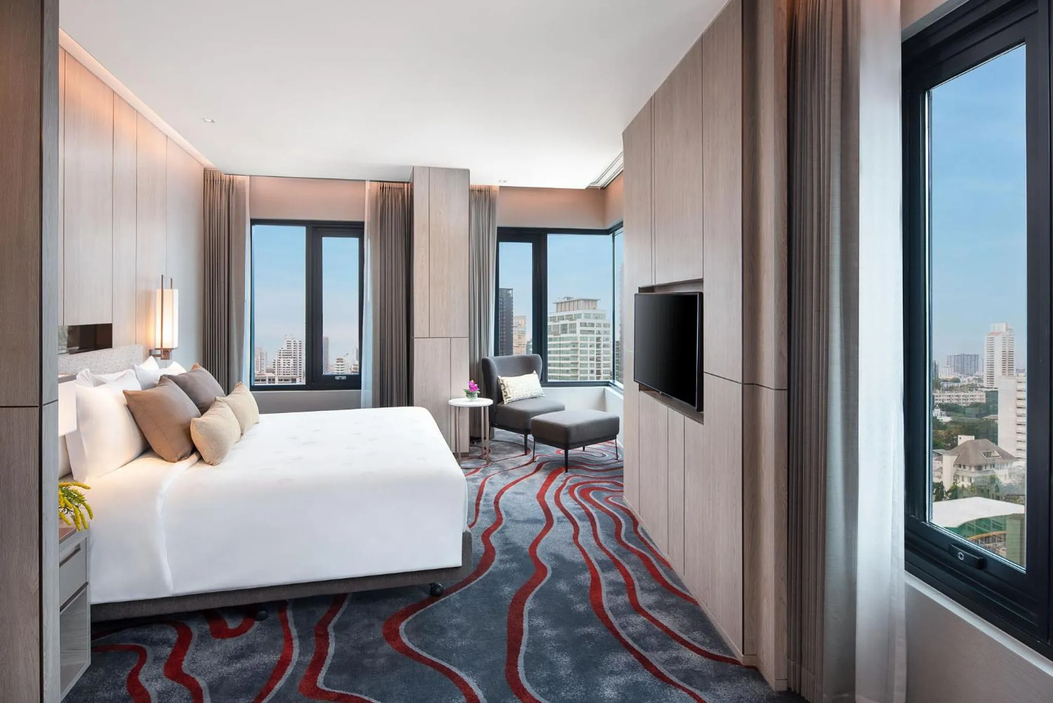 Bedroom, Bed in Hotel Nikko Bangkok