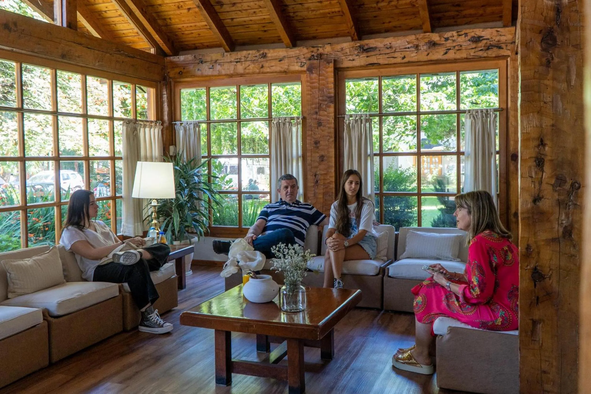 Living room in Hotel y Cabañas Le Village