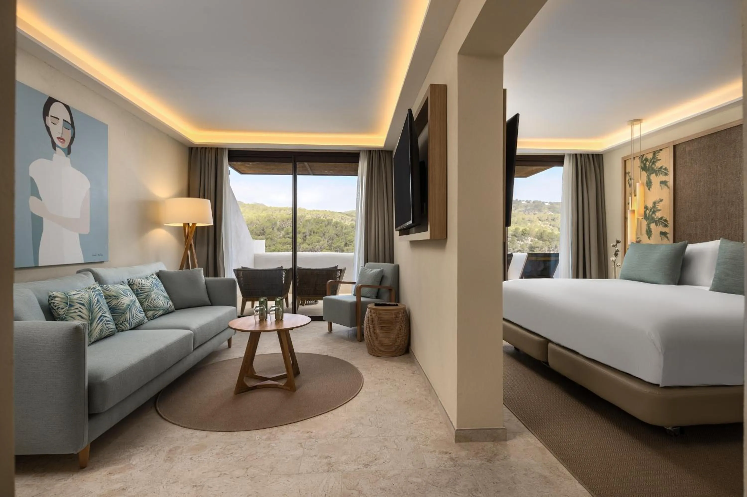 Bed in Cala San Miguel Ibiza Resort, Adults only, Curio Collection by Hilton