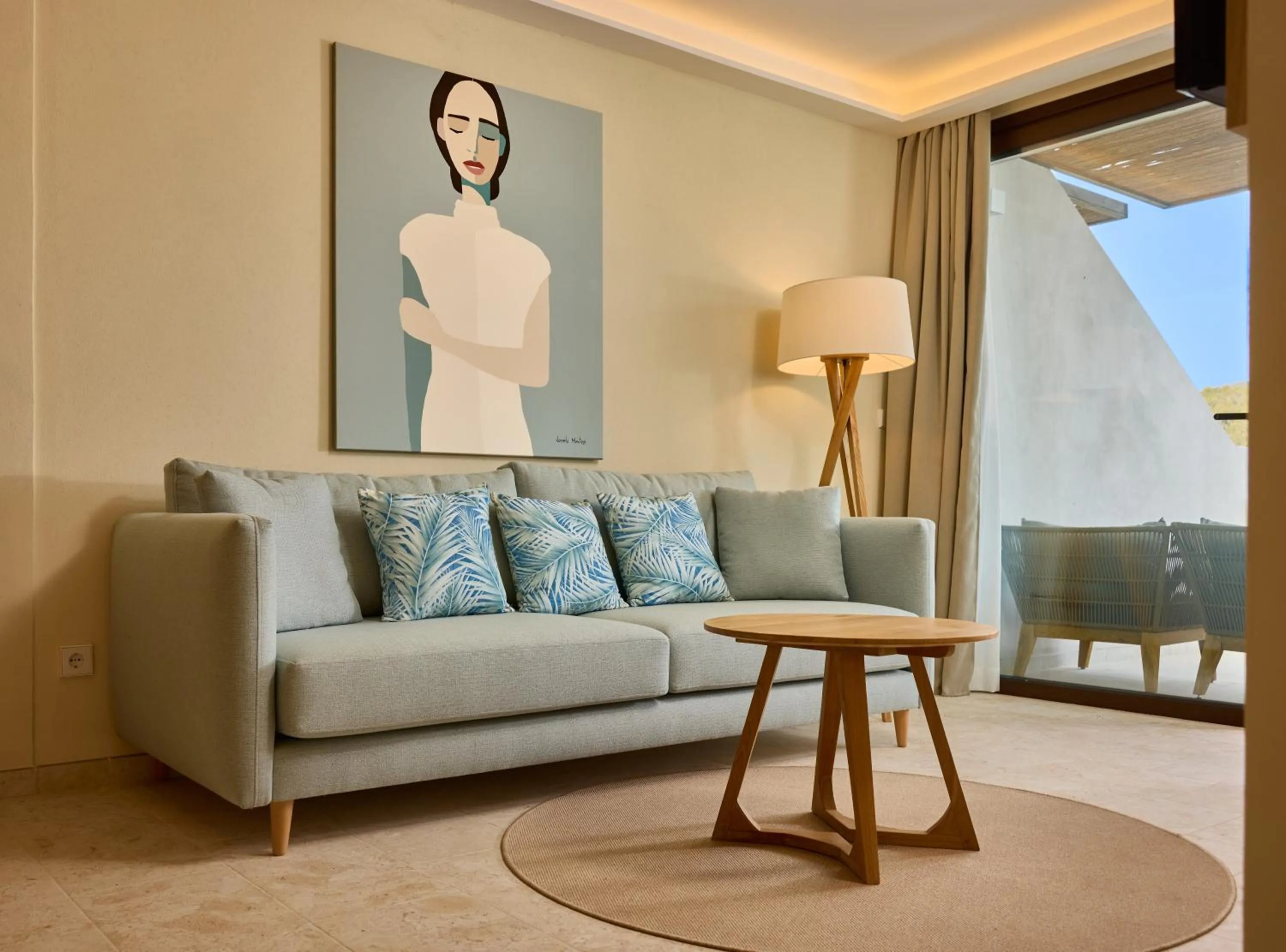 Living room in Cala San Miguel Ibiza Resort, Adults only, Curio Collection by Hilton