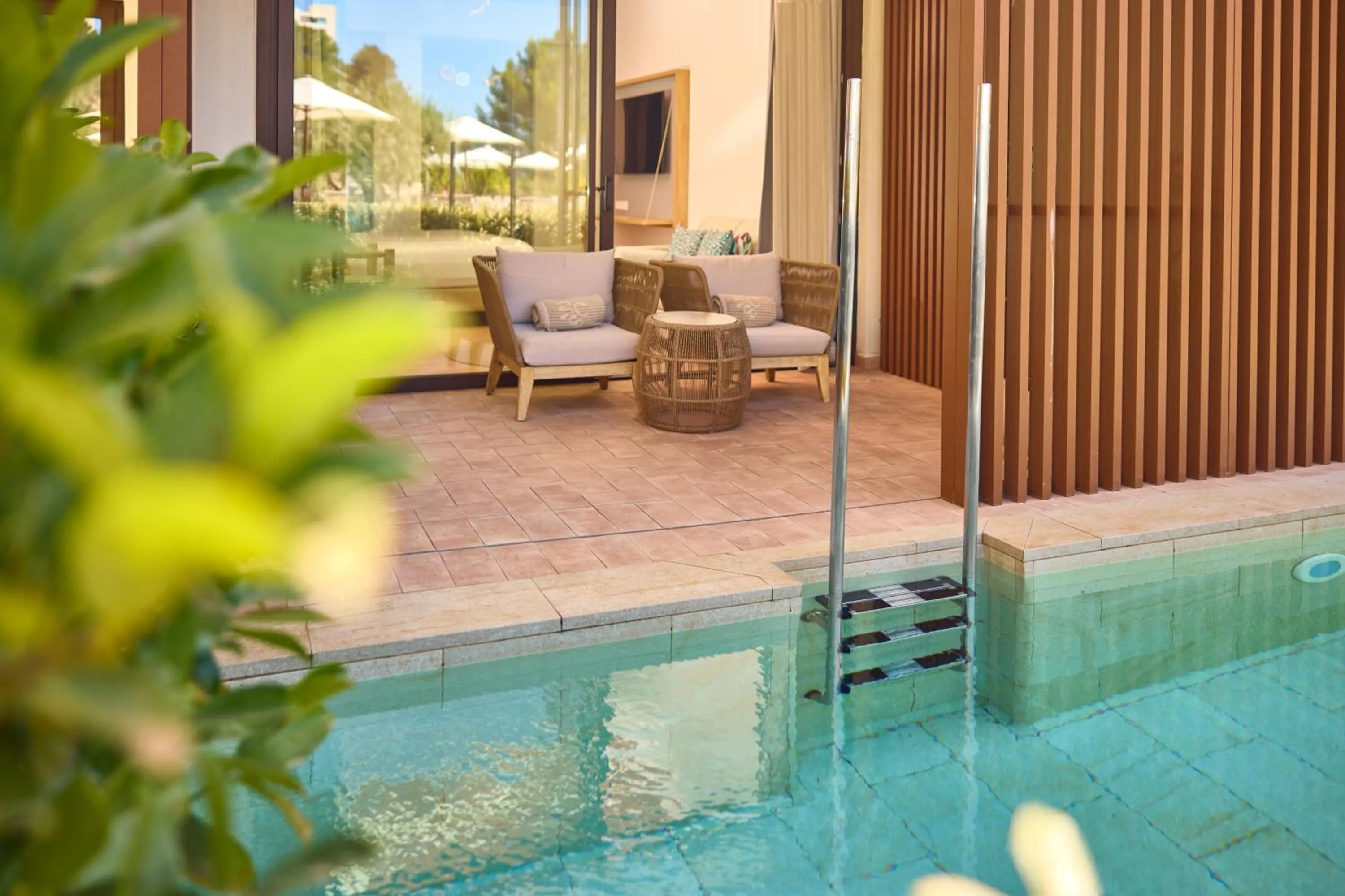 Balcony/Terrace in Cala San Miguel Ibiza Resort, Adults only, Curio Collection by Hilton