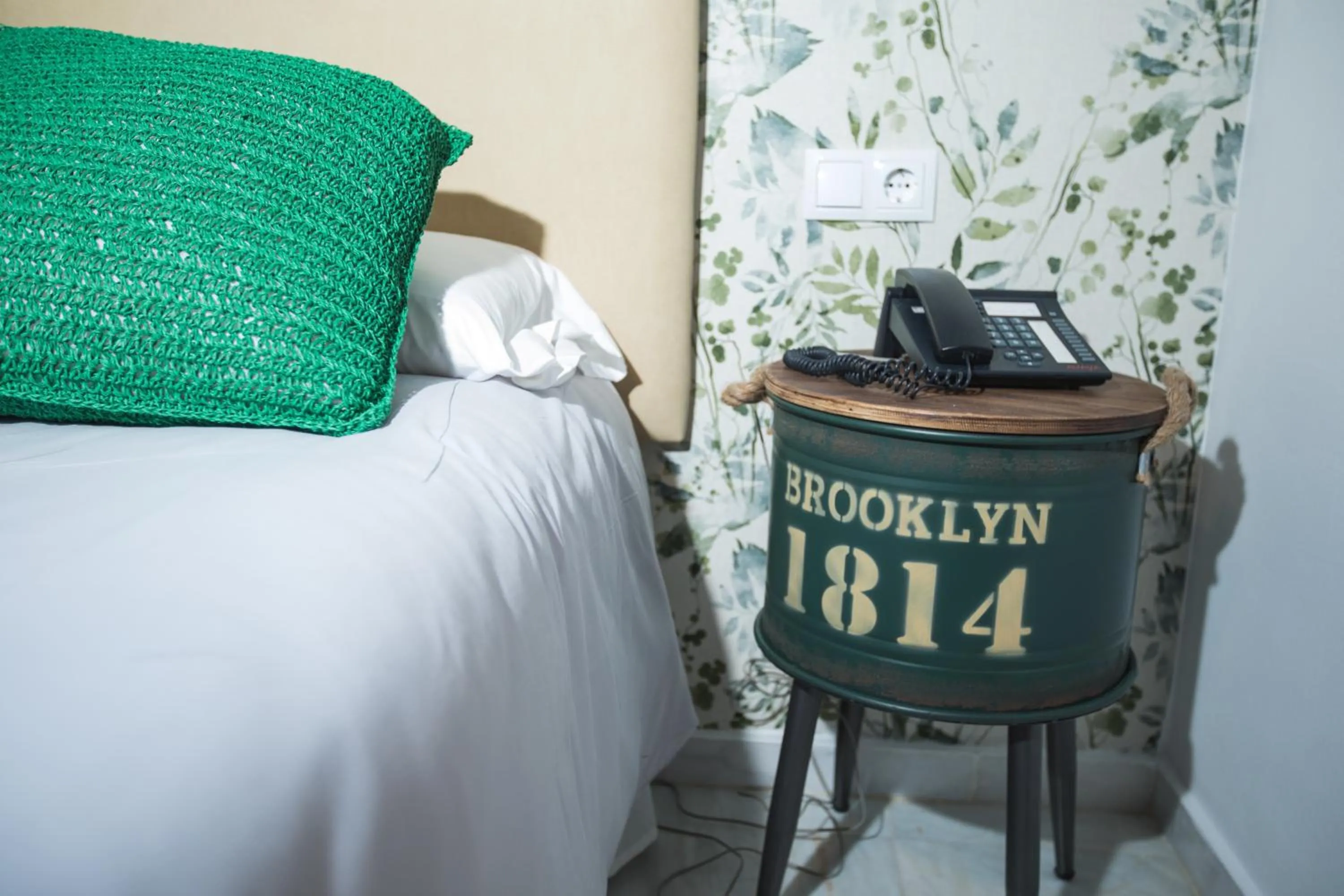 Decorative detail, Bed in Hotel Nómadas