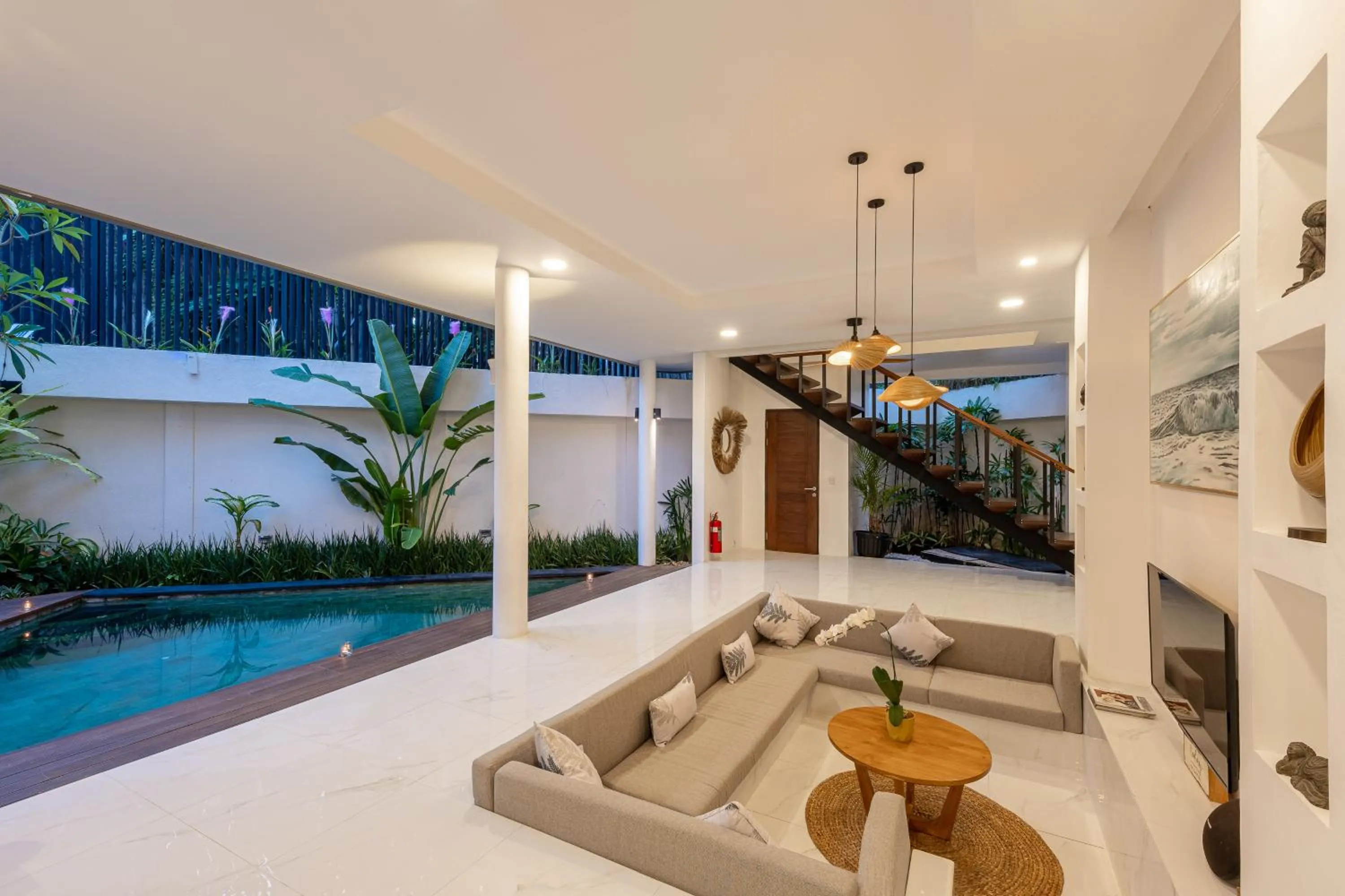 Living room in Villa La Sirena by Nagisa Bali