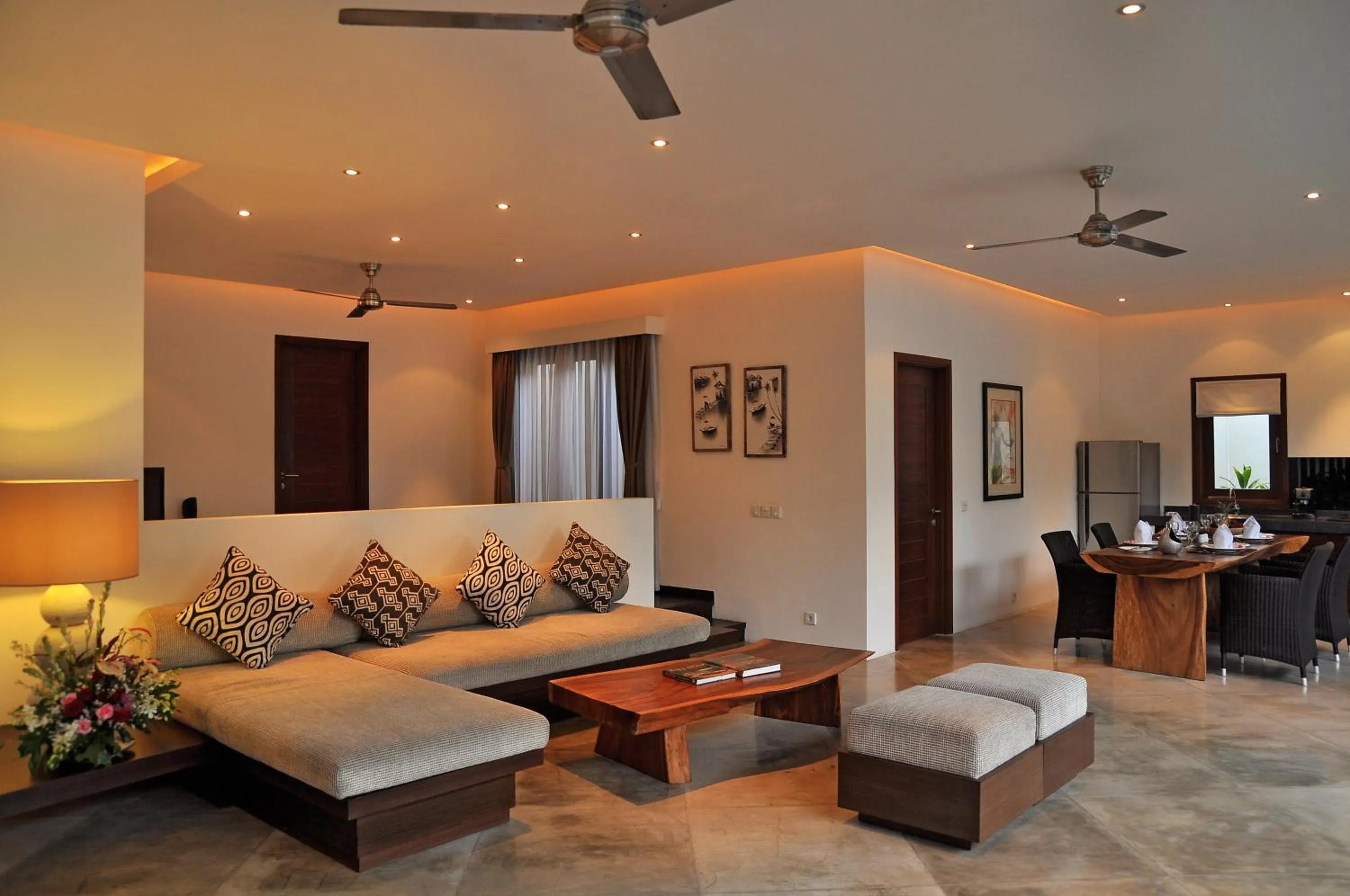 Communal lounge/ TV room in Villa La Sirena by Nagisa Bali