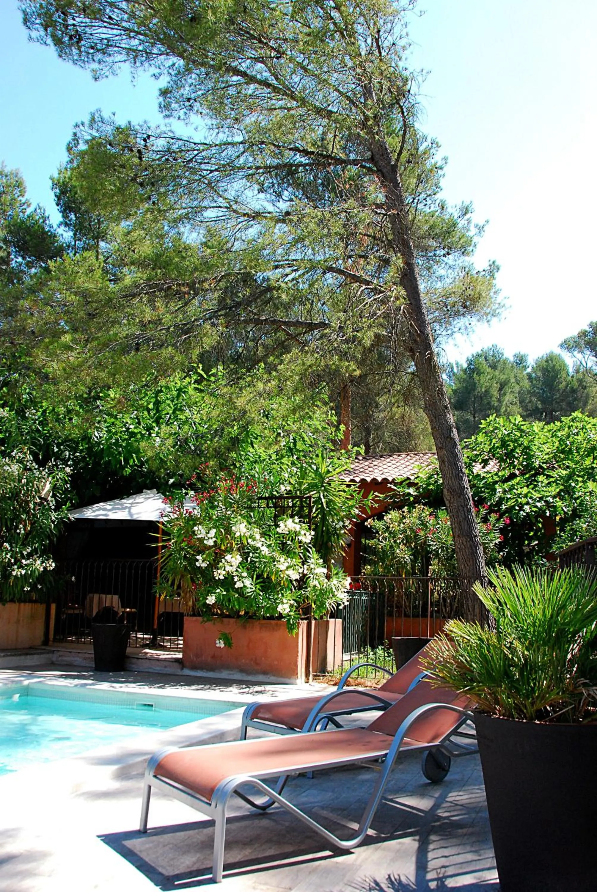 Balcony/Terrace in Hotel Les Mazets Des Roches