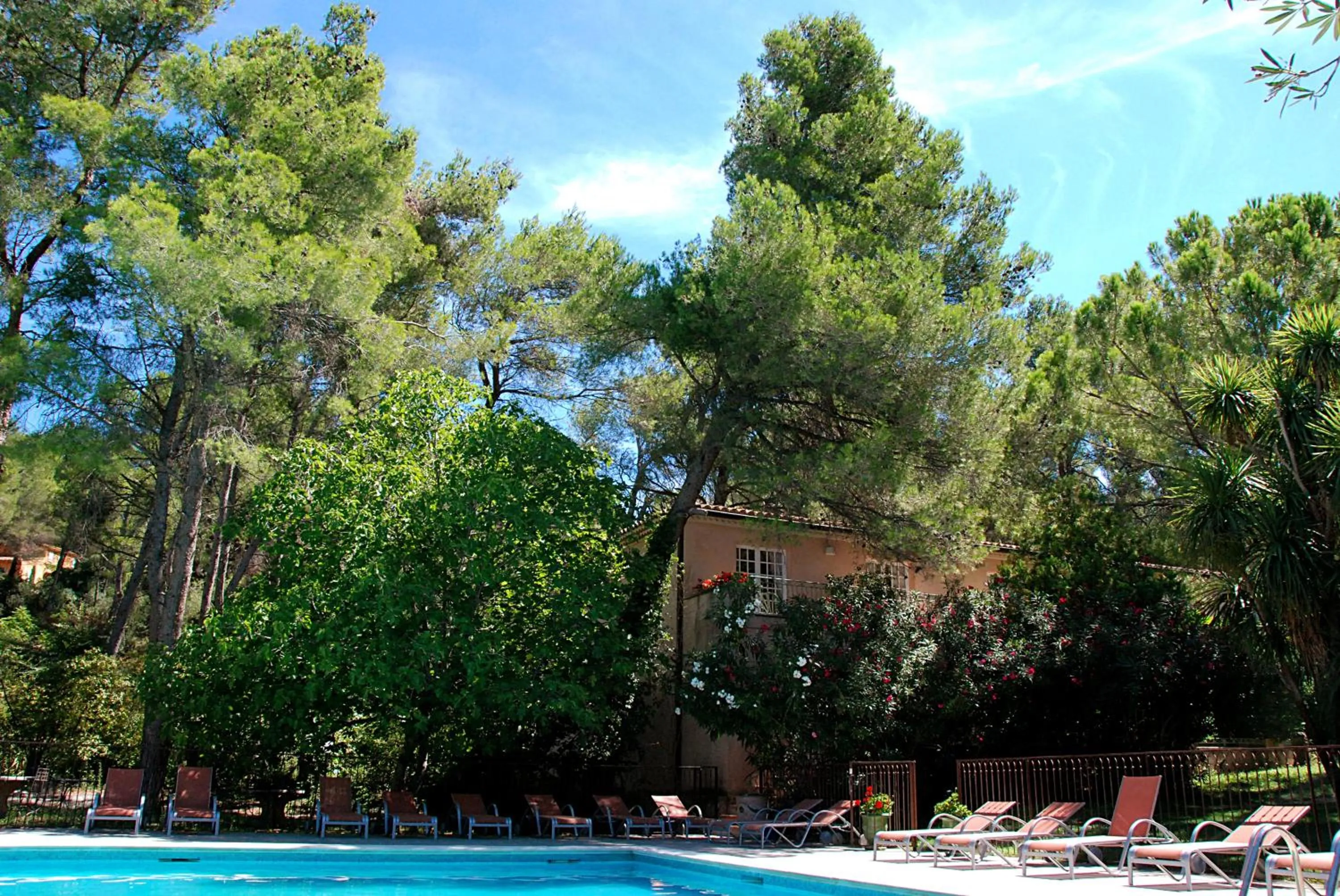 Patio in Hotel Les Mazets Des Roches
