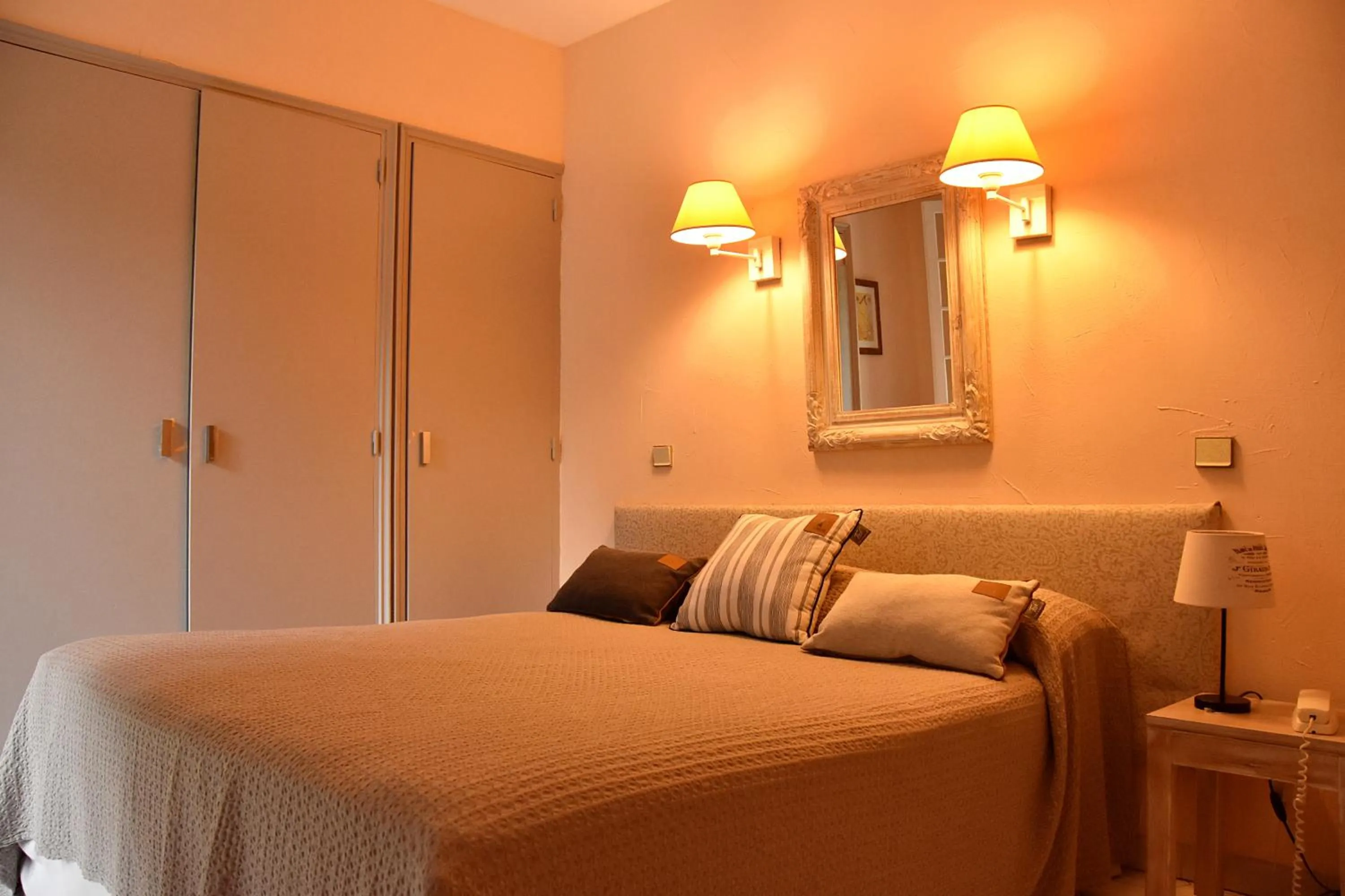 Bedroom, Bed in Hotel Les Mazets Des Roches