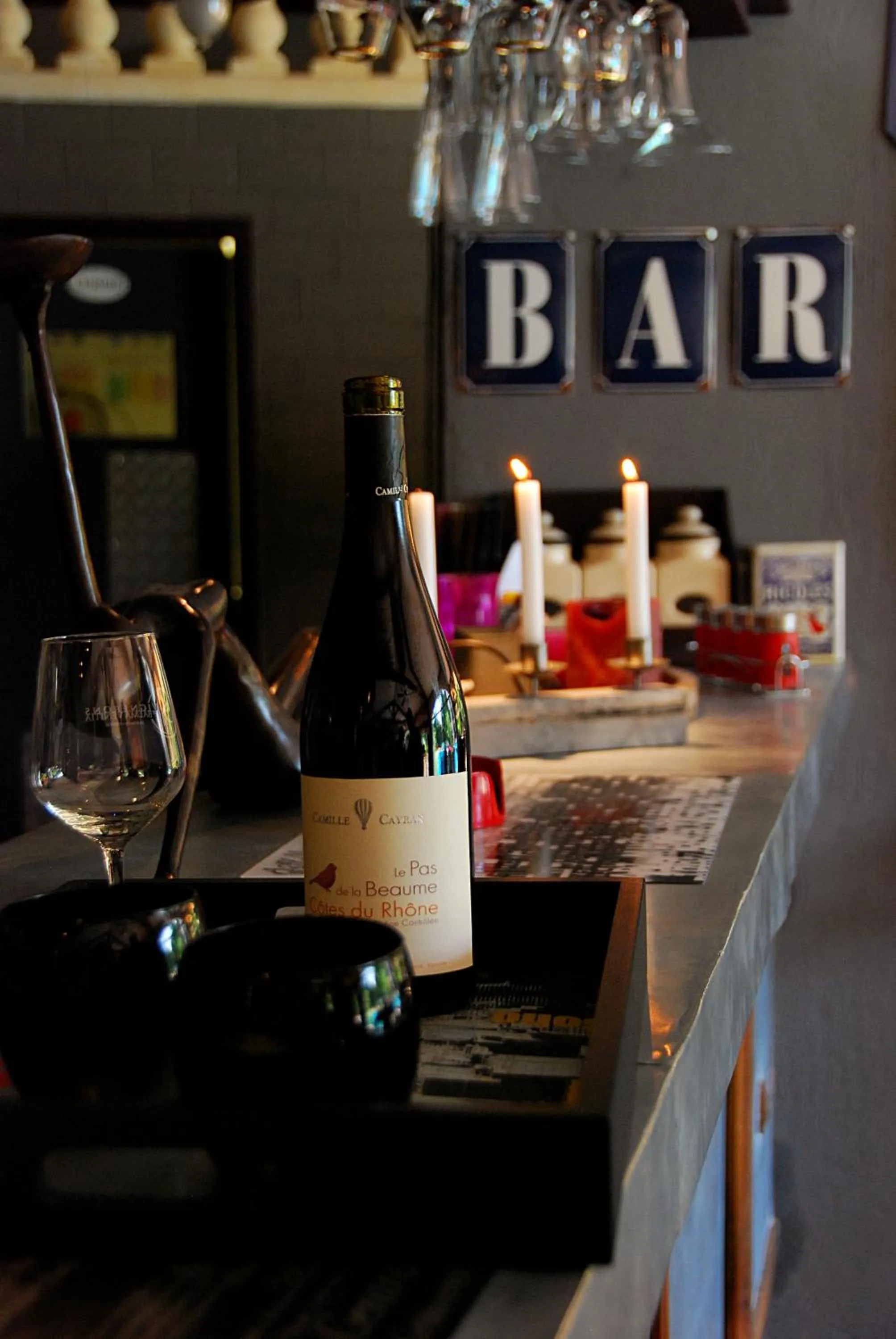 Lounge or bar in Hotel Les Mazets Des Roches